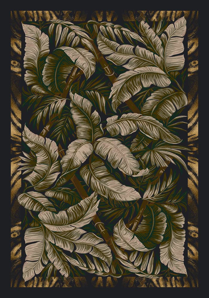 Signature Jungle Fever Ebony Sage Rug 10'9
