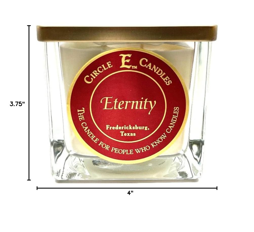 Circle E Candles - Eternity Scented Medium Jar Candle (22oz, 2-Wick) for Home Decor, Relaxation & Romantic Ambiance