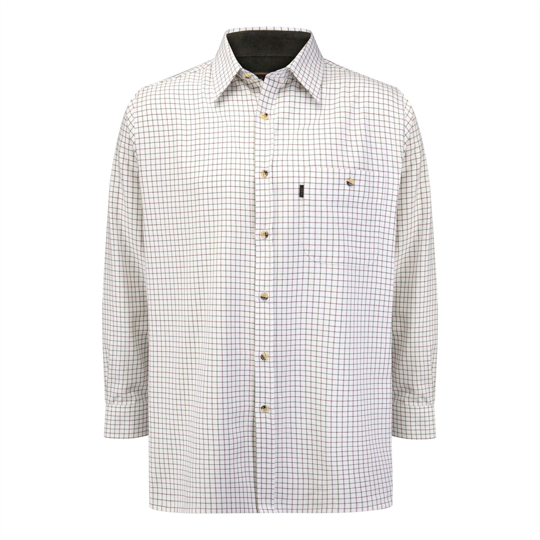 Walker & Hawkes Men's 100% Cotton Brocton Country Shirt - Classic Casual Button Down for Outdoor Activities & Countryside Wear