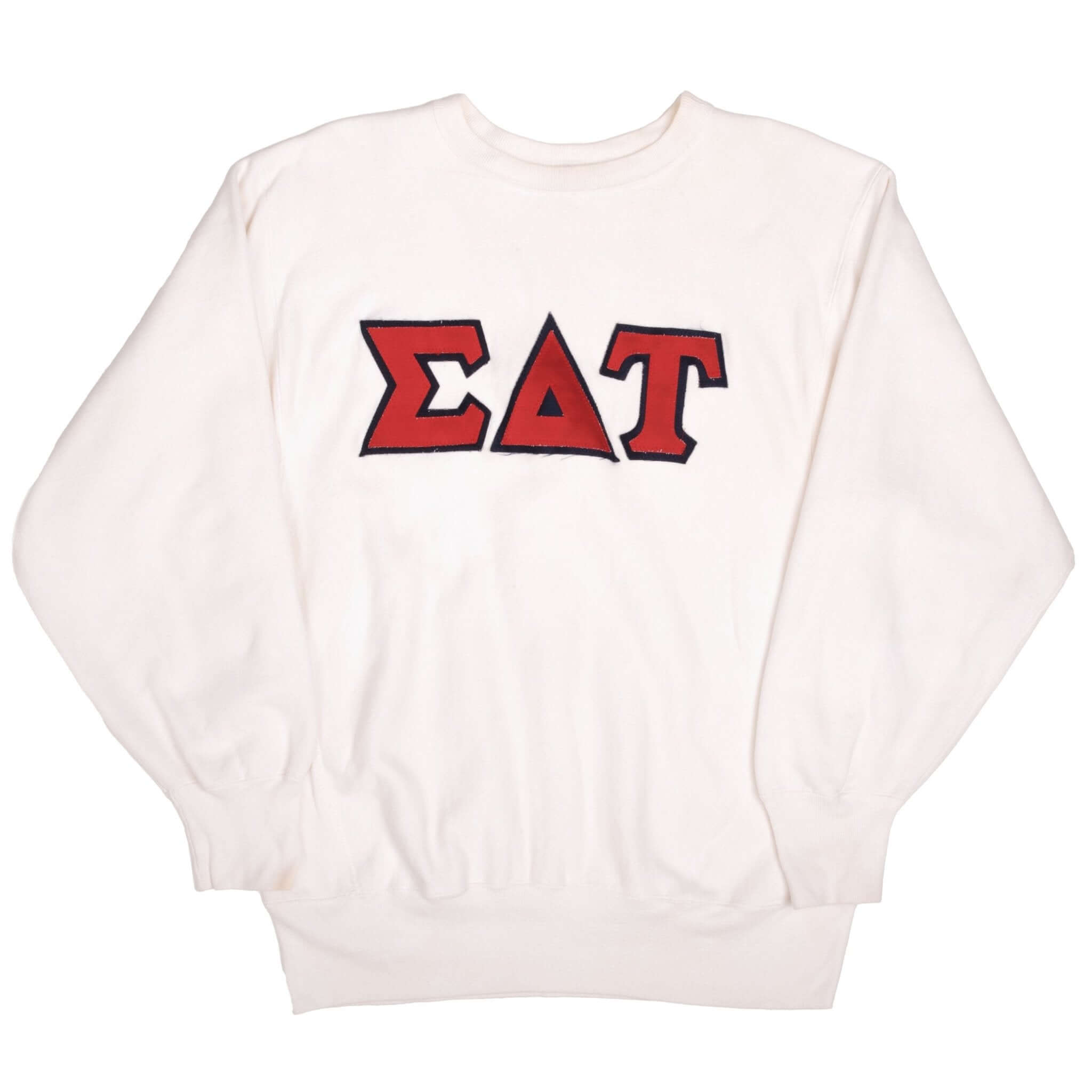Vintage Champion Reverse Weave Sigma Delta Tau Sweatshirt 1990s XL Made in USA - Retro College Style for Casual Wear & Street Fashion