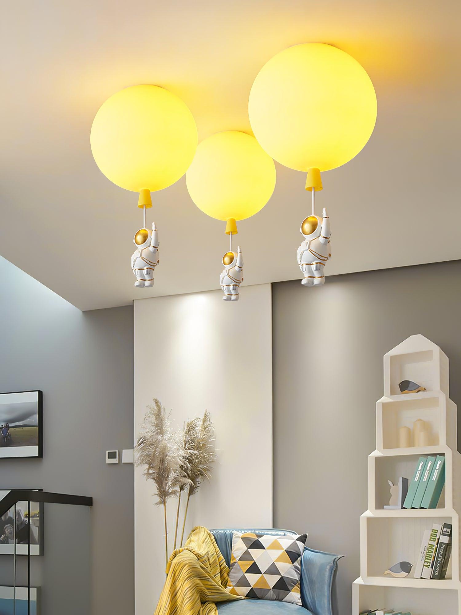 Modern Balloon Glossy Ceiling Light Fixture - Elegant LED Chandelier for Living Room, Bedroom, Dining Room - Perfect for Home Decor and Ambient Lighting
