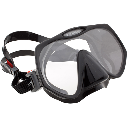 Atomic Aquatics Frameless 2 Single Lens Scuba Diving Mask - Clear Panoramic View for Underwater Exploration, Snorkeling & Scuba Diving Adventures