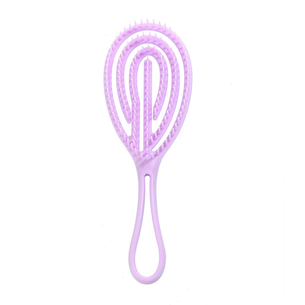 Tlilyy Scalp Massage Hair Brush for Wet & Curly Hair - Detangling Comb for Women, Salon Styling Tool (Purple) - Perfect for Shower, Styling & Relaxing Scalp Massage