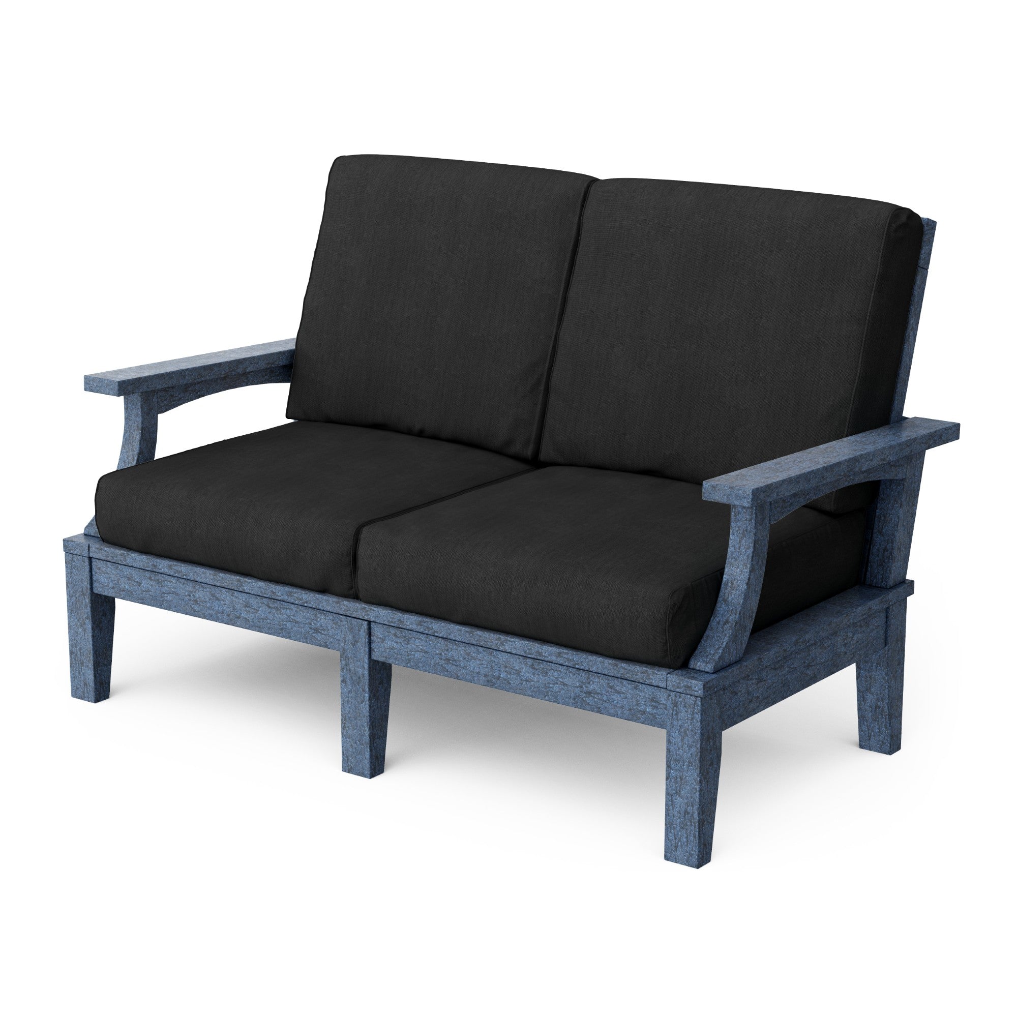 Heritage Deep Seating Love Seat Cushioned Sofa - Outdoor Patio Furniture for Garden, Poolside & Backyard Relaxation