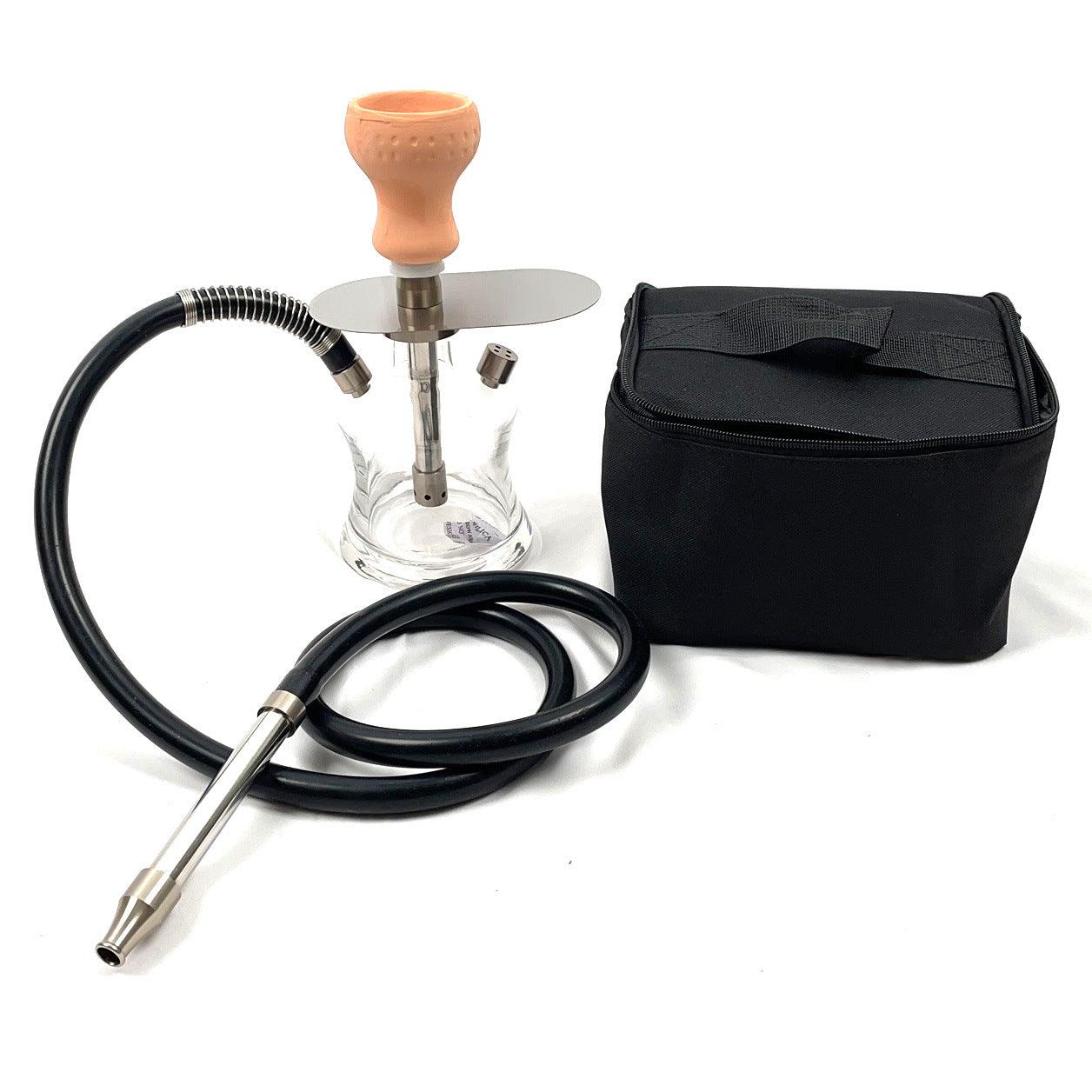 Premium Arab Hookah Set - Portable Shisha Glass Water Pipe with Carrying Bag | Perfect for Home Parties, Outdoor Gatherings & Relaxation