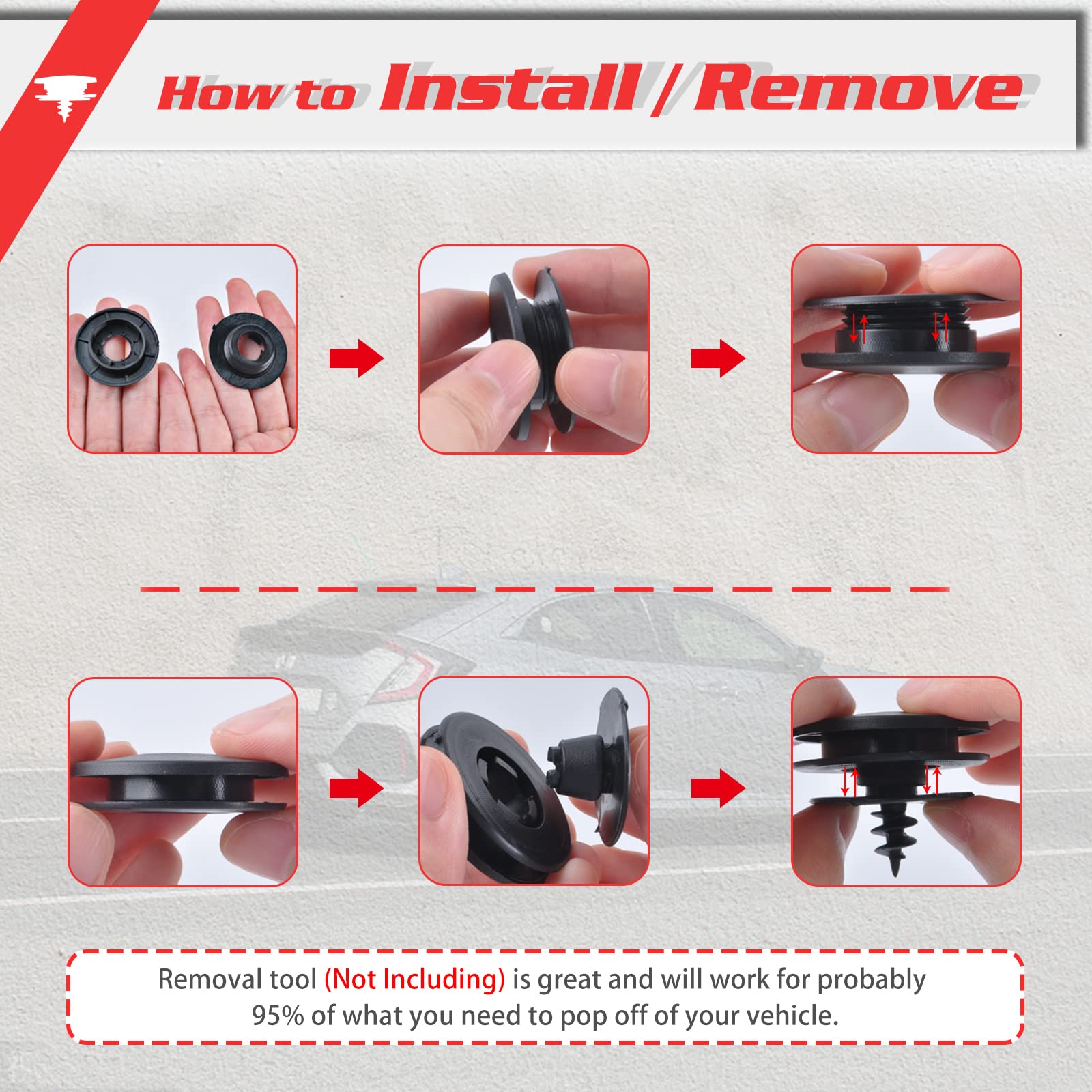 Universal 20PCS Car Floor Mat Clips - Auto Carpet Holder for Secure Fit