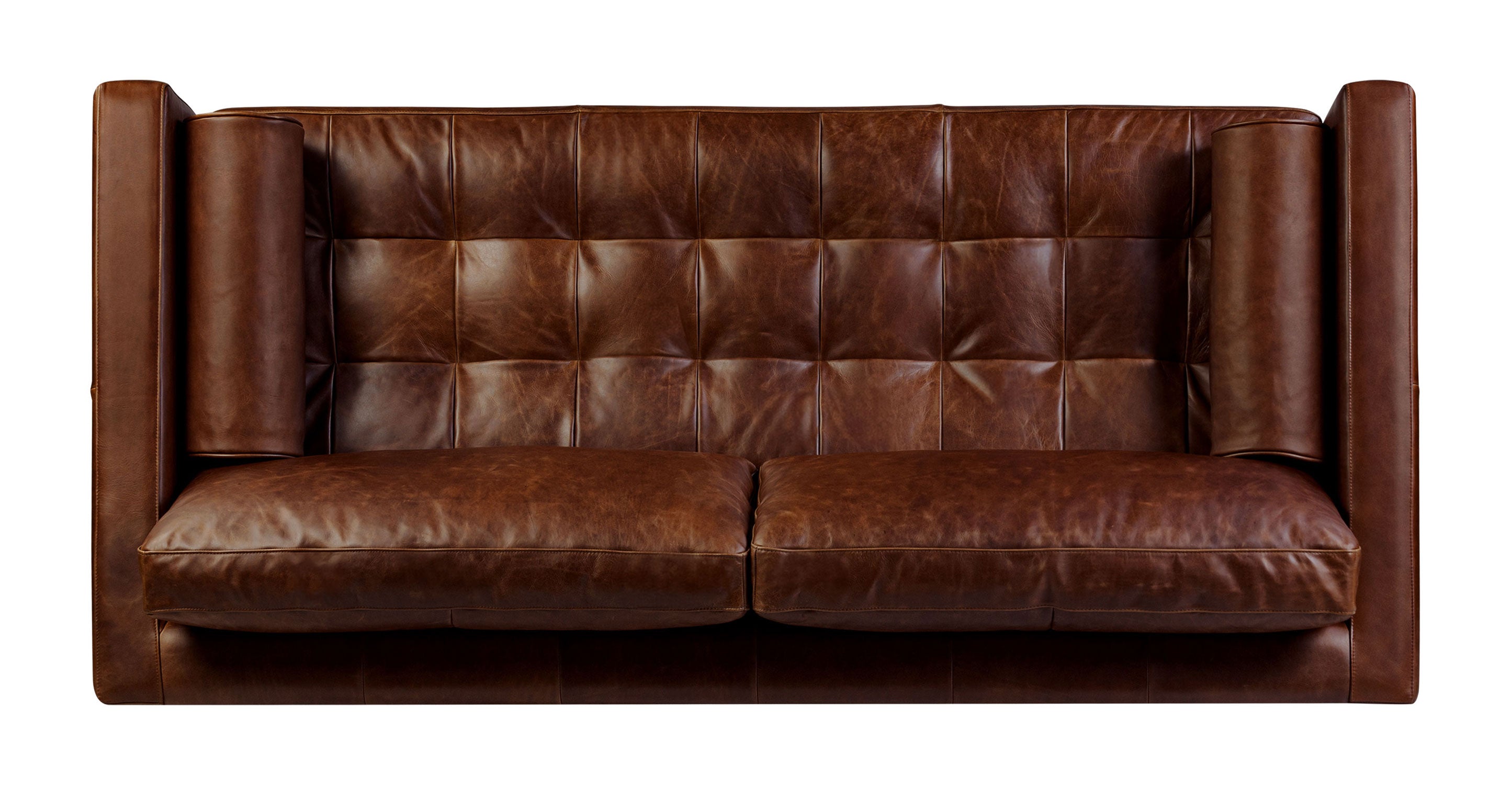 Napa 82 Leather Pull Out Convertible Sleeper Sofa - Premium Genuine Leather Sectional Couch with Chaise Lounge for Living Room, Bedroom & Guest Room | Perfect for Small Spaces, Apartments & Home Theater
