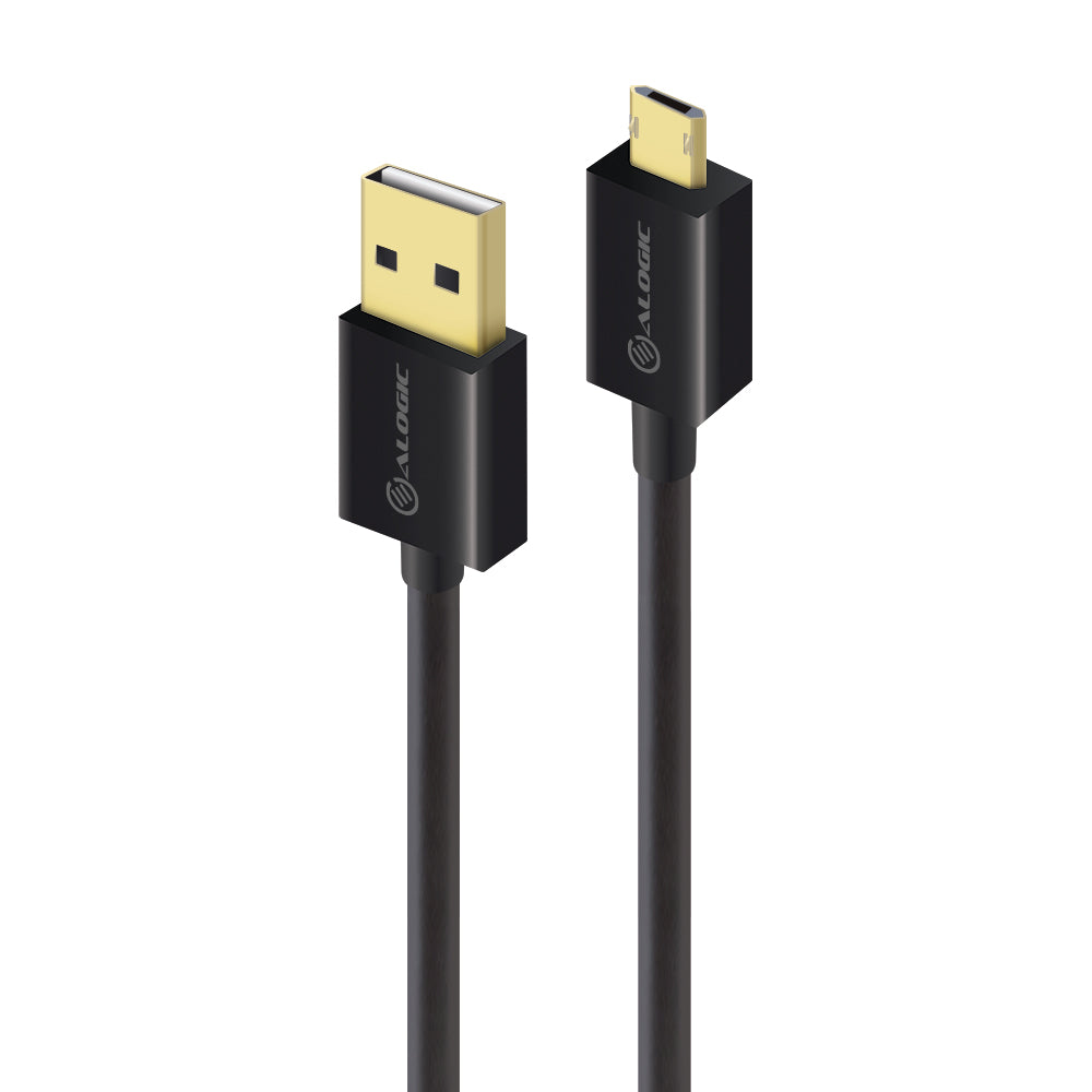 EasyPlug Reversible USB 2.0 Type A to Micro B Cable - Fast Charging & Data Sync for Smartphones, Tablets & More | Perfect for Home, Office & Travel