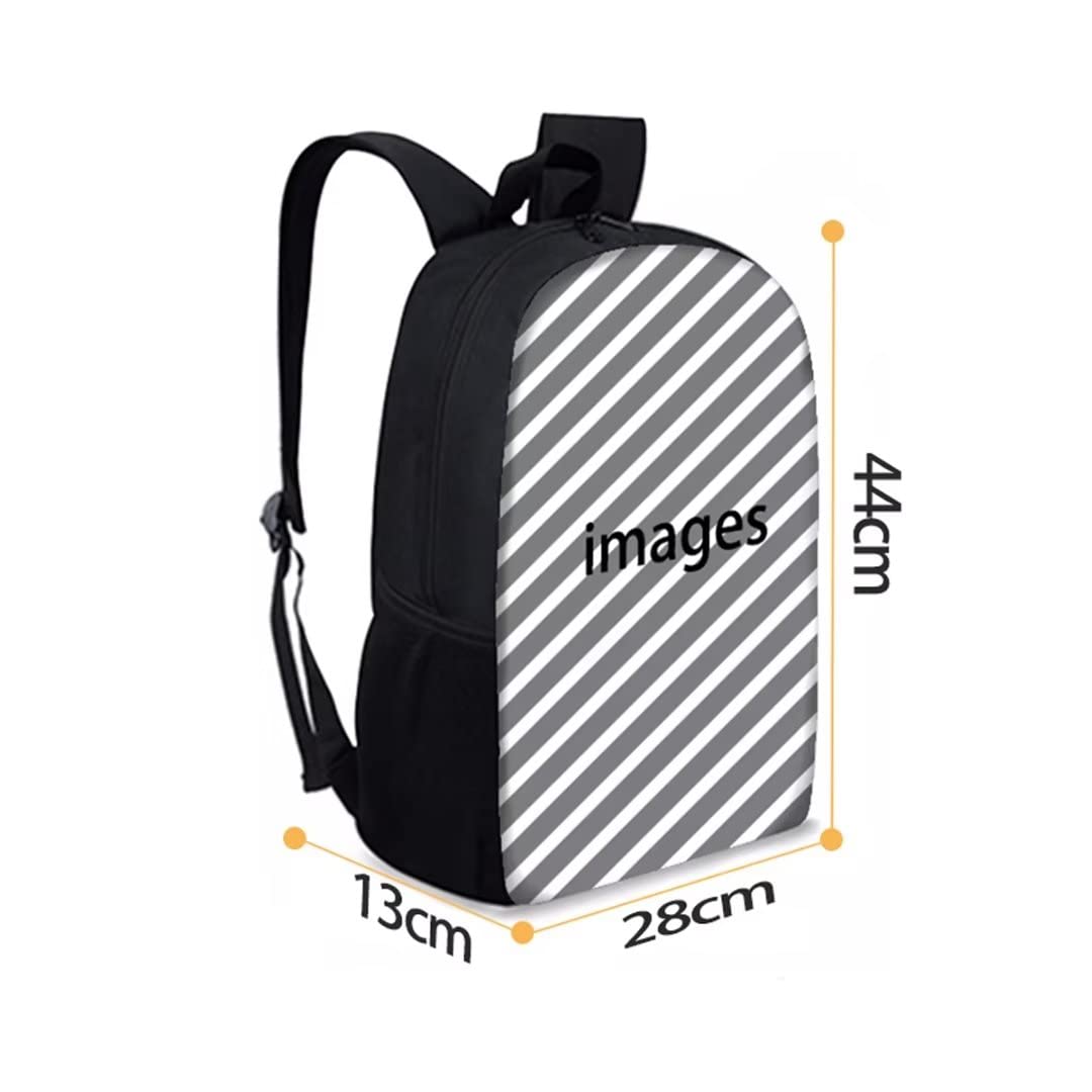 AmzPrint 17 Inch Cute Cartoon Kawaii Backpack for Girls - Lightweight School Book Bag with Laptop Compartment | Perfect for School, Travel & Daily Use