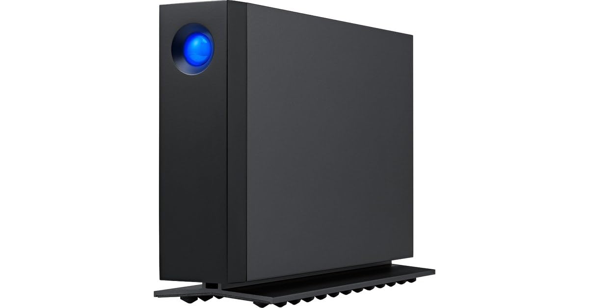 LaCie d2 Professional 14TB External Hard Drive - Thunderbolt 3 & USB-C Desktop HDD - 7200 RPM Enterprise Storage for Mac & PC - Includes 1 Month Adobe CC & 5-Year Rescue Service (STHA14000800) - Perfect for Creative Professionals, Video Editing & Data Backup