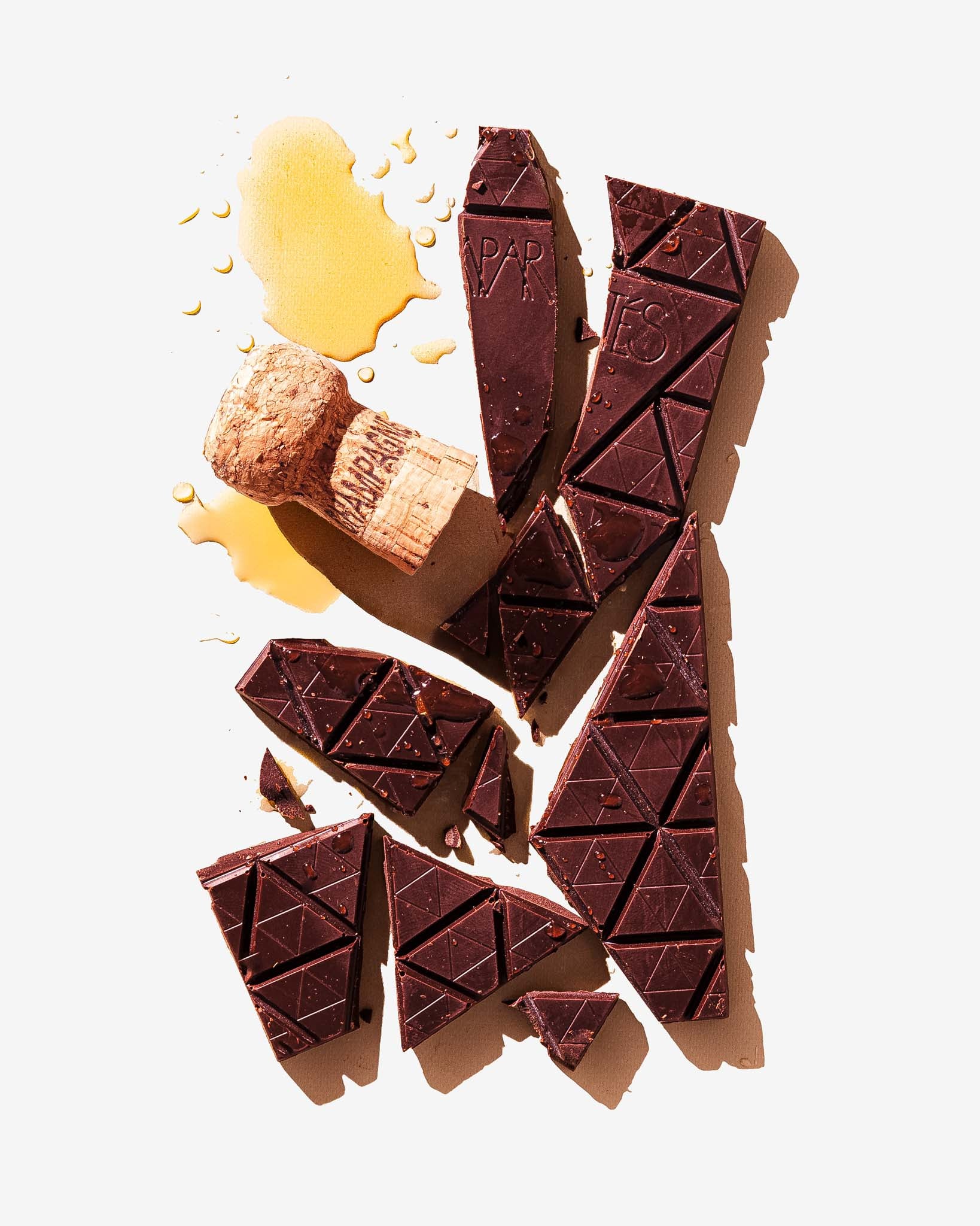 Premium Champagne Dark Chocolate Bar - Luxurious Gourmet Gift for Valentine's Day, Anniversary & Special Occasions - Perfect for Romantic Dinners, Wine Pairings & Holiday Gifting