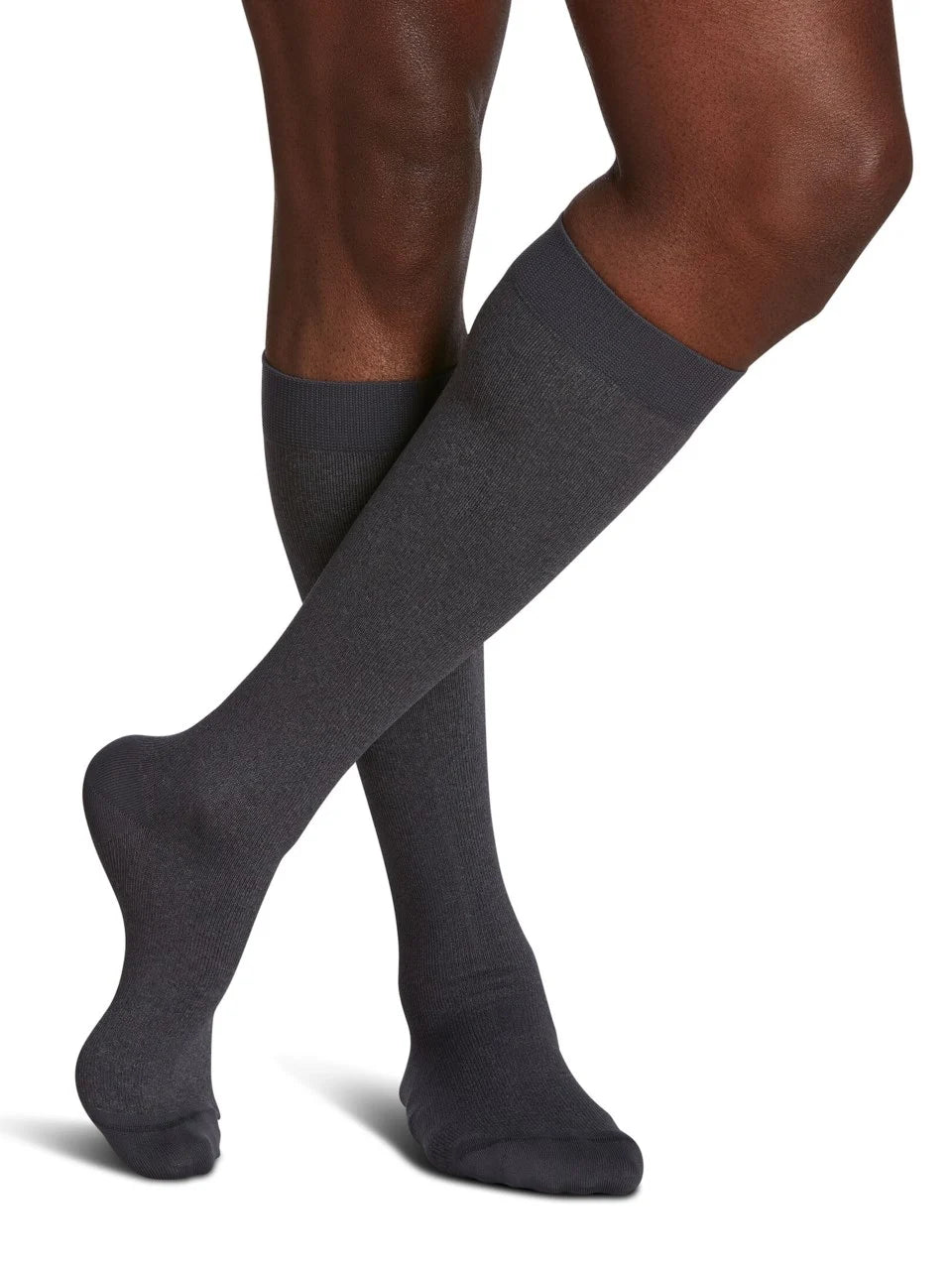 Sigvaris Microfiber Shades 15-20 mmHg Compression Socks for Men - Calf Length Support for Circulation, Running & Travel