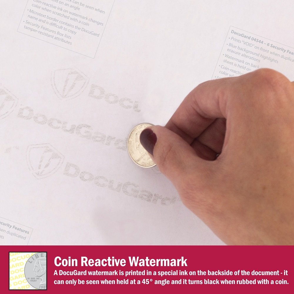 DocuGuard Standard Medical Security Paper - CMS Approved Prescription Paper with 6 Fraud Prevention Features | Laser & Inkjet Compatible | Blue/Canary 2-Part | 8.5 x 11 Inches | 24 lb Weight | 250 Sets (04544) | Ideal for Printing Secure Prescriptions in Clinics & Pharmacies
