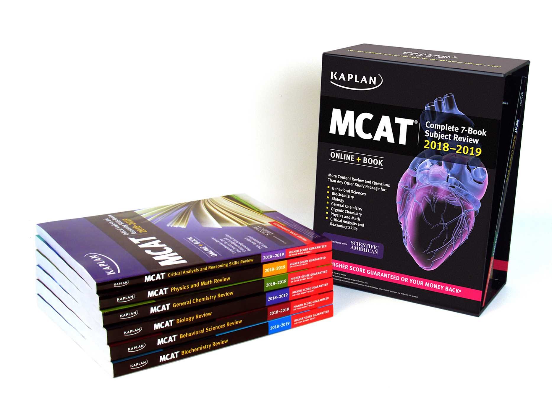Kaplan MCAT Complete 7-Book Subject Review 2018-2019 with Online Access | Comprehensive Medical College Admission Test Prep | Study Guide for Aspiring Doctors & Medical Students