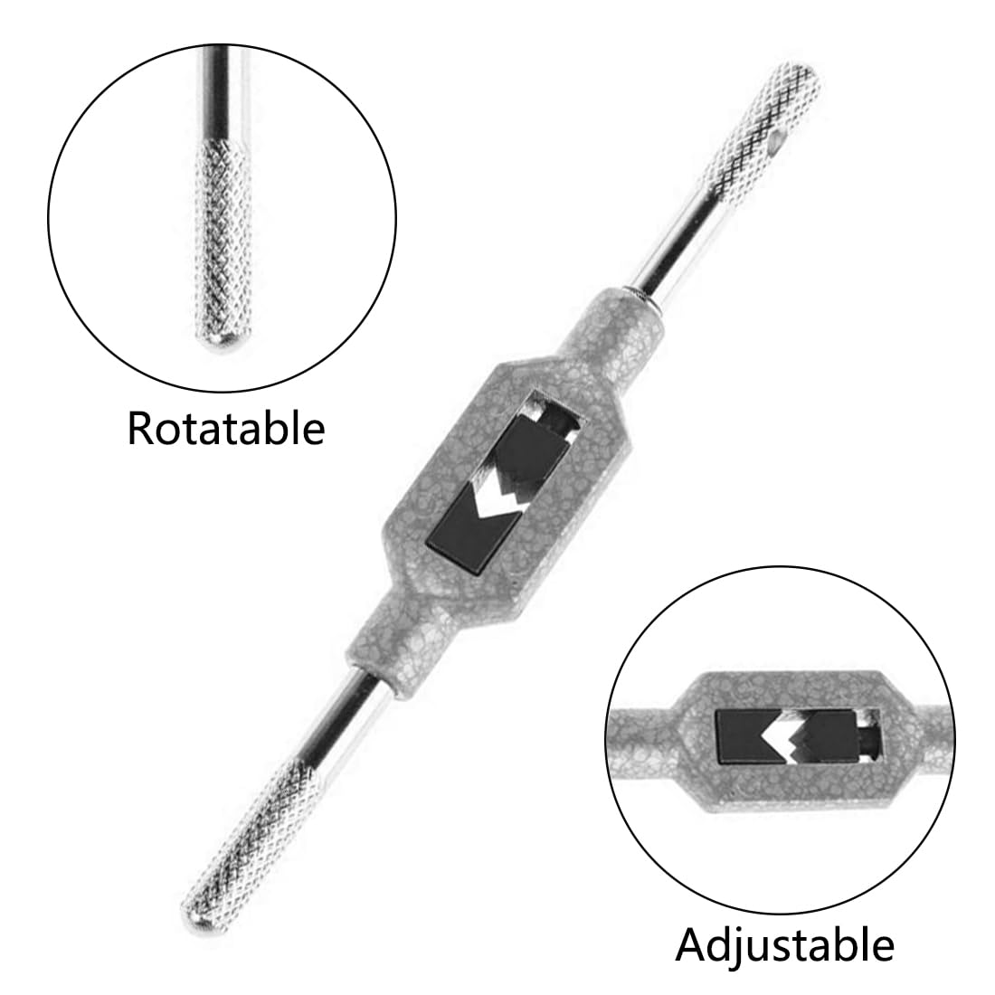 11PCS Mini Screw Tap Set - HSS Metric Thread Machine Taps Kit with Adjustable Wrench | Precision Hand Threading Tools for Watch & Clock Repair, Jewelry Making & DIY Metalworking Projects
