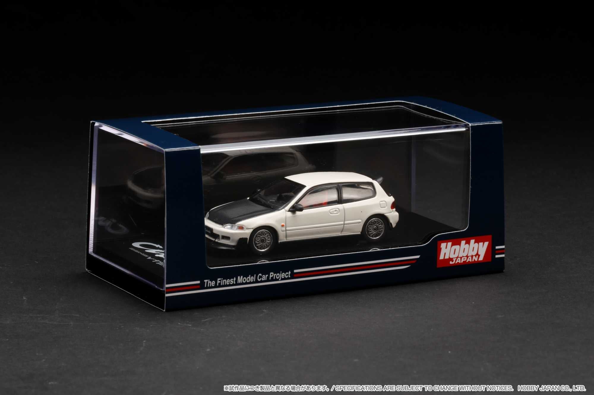 1:64 Honda Civic (EG6) SiR II JDM Style Diecast Model Car - Frost White - Collectible Miniature for Display, Racing Enthusiasts & JDM Car Lovers
