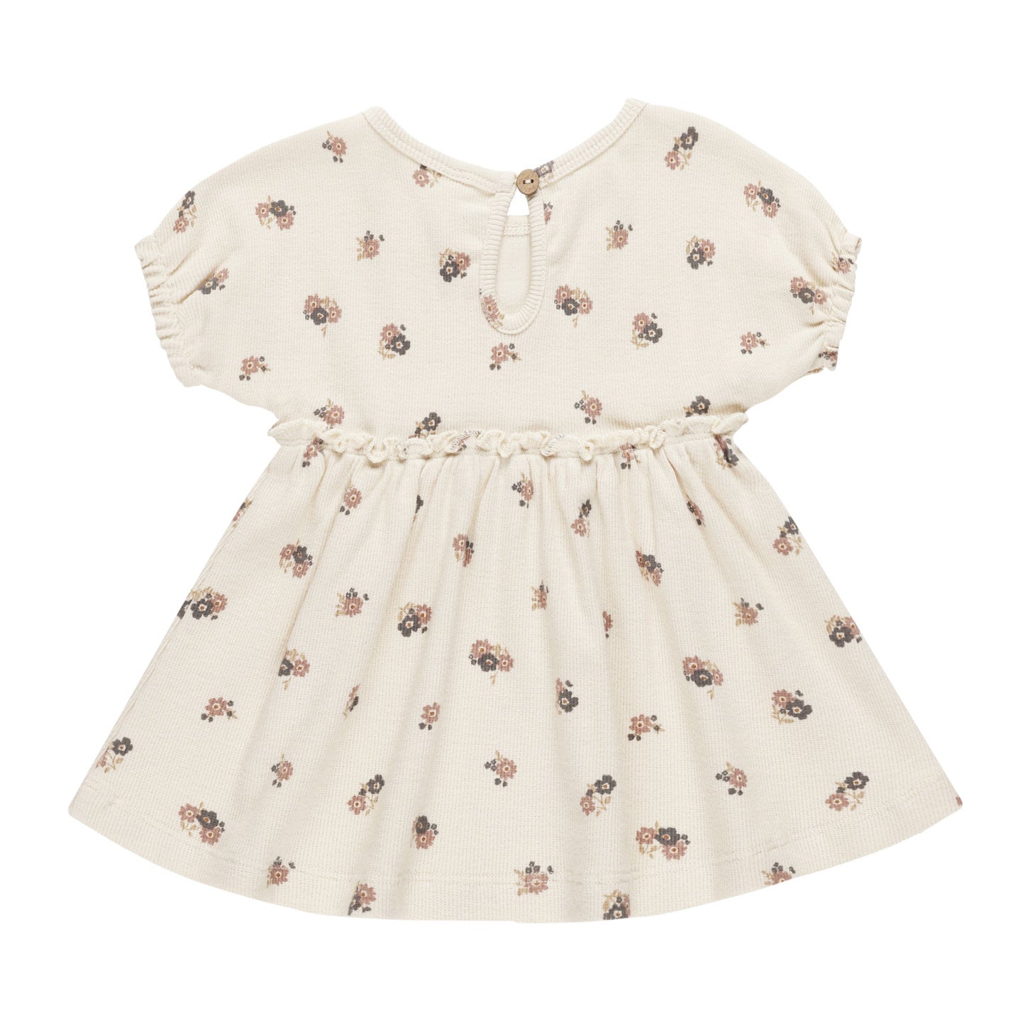 Annie Dress with Wild Flowers Print - Natural Cotton Fabric - Final Sale - Perfect for Summer Outings & Beach Vacations