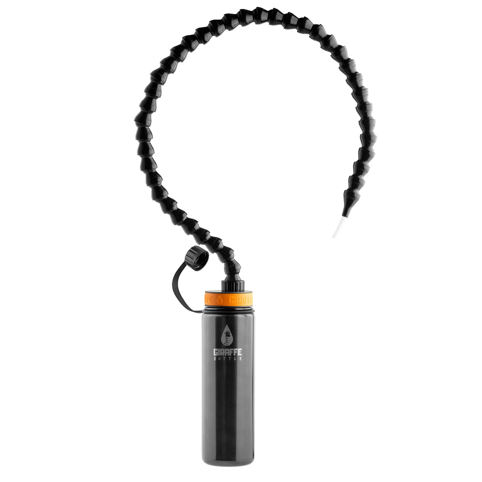 Hands Free Drinking System - Insulated Stainless Steel Water Bottle with 36 Inch (91cm) Flexible Straw for Hiking, Cycling, Running & Outdoor Activities