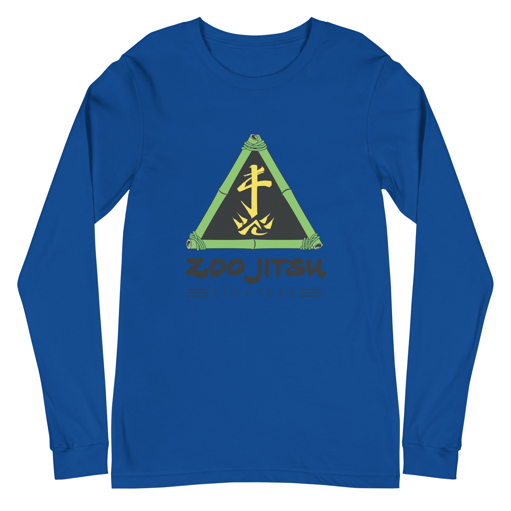 Zoo Jitsu Fighters Logo Unisex Long Sleeve T-Shirt | Graphic Printed Cotton Tee for Men & Women | Perfect for Martial Arts Training, Casual Wear & Gift Giving
