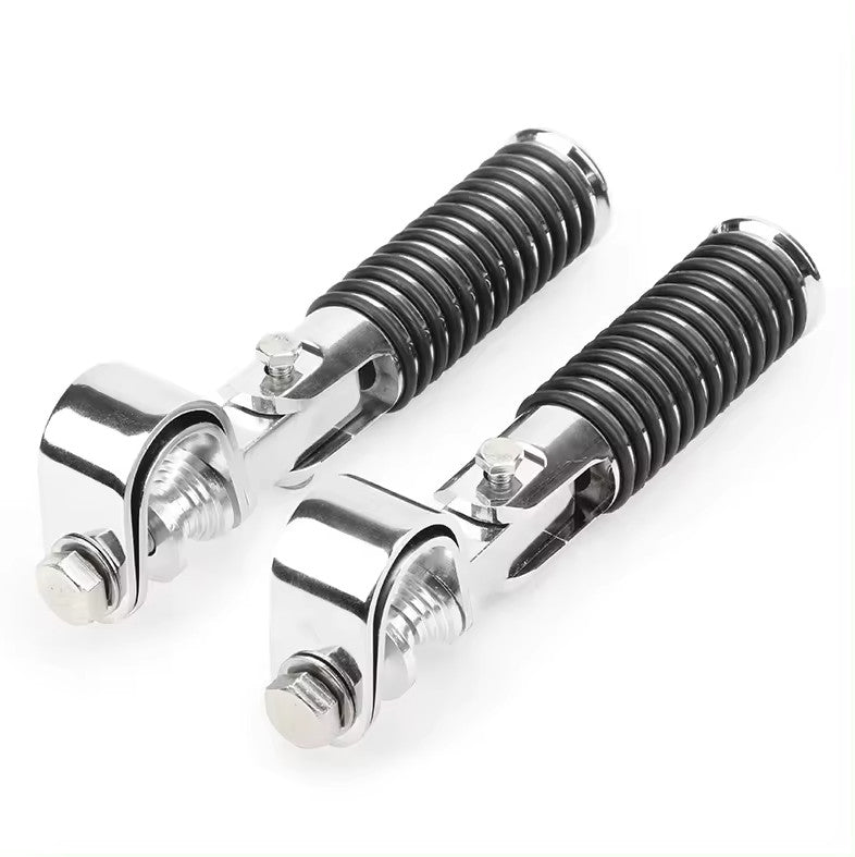 Highway D-Ring Foot Pegs for Motorcycles - Adjustable Foot Rests for Cruisers & Touring Bikes - Perfect for Long Rides & Highway Comfort
