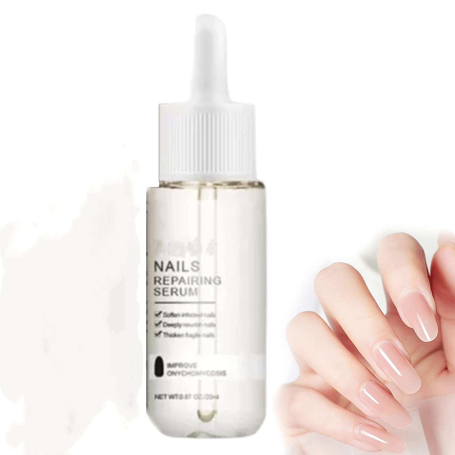 GFOUK 7 Days Nail Growth & Strengthening Serum - Fast Acting Nail Treatment for Stronger, Healthier Nails - 1 Week Nail Care Solution for Brittle & Weak Nails - Perfect for Manicures, Salon Use & At-Home Nail Care (1 Pcs)