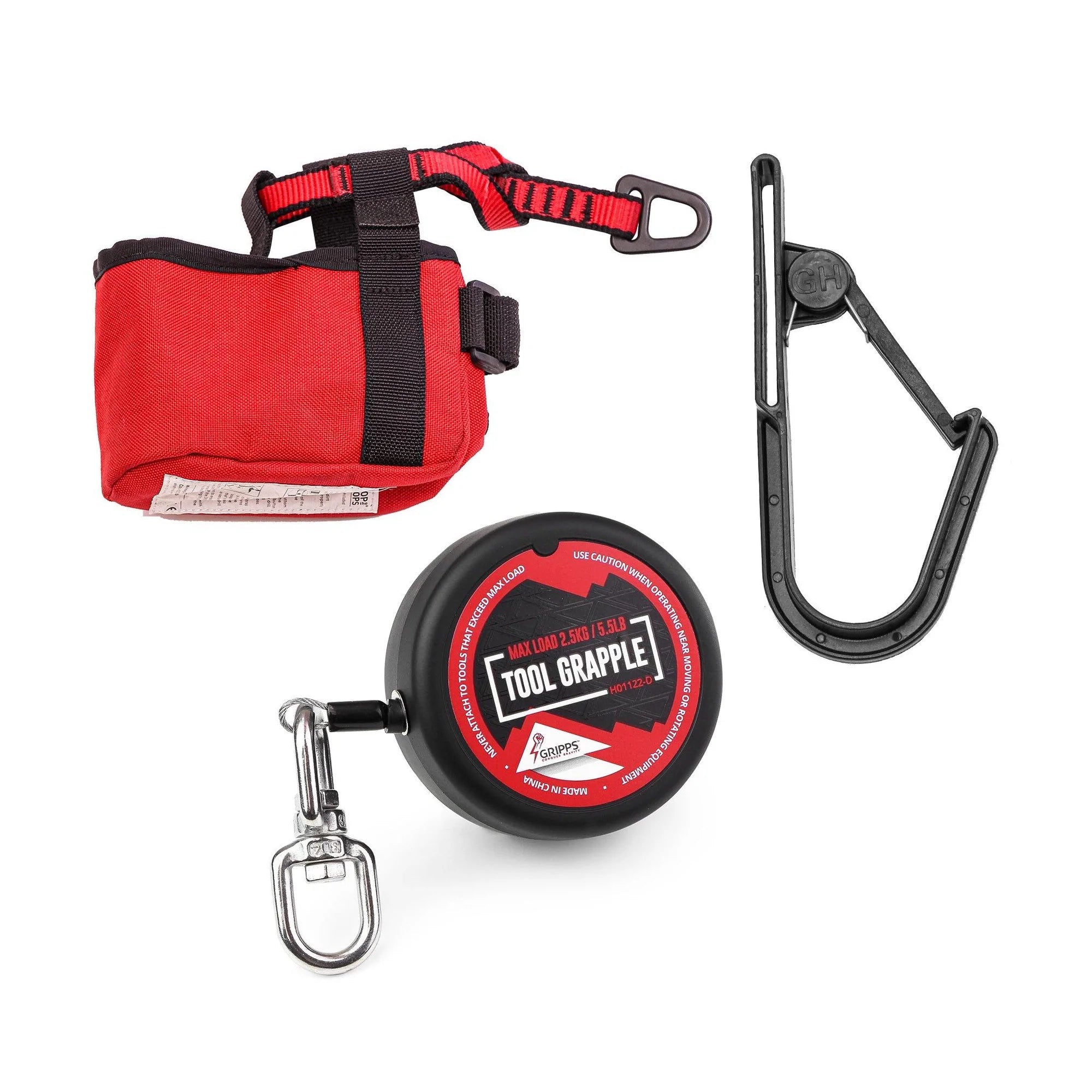 Gripps Battery Tool Holster Kit - Durable Belt Clip Holder for Power Tools - Perfect for Construction, DIY Projects, and Workshop Use