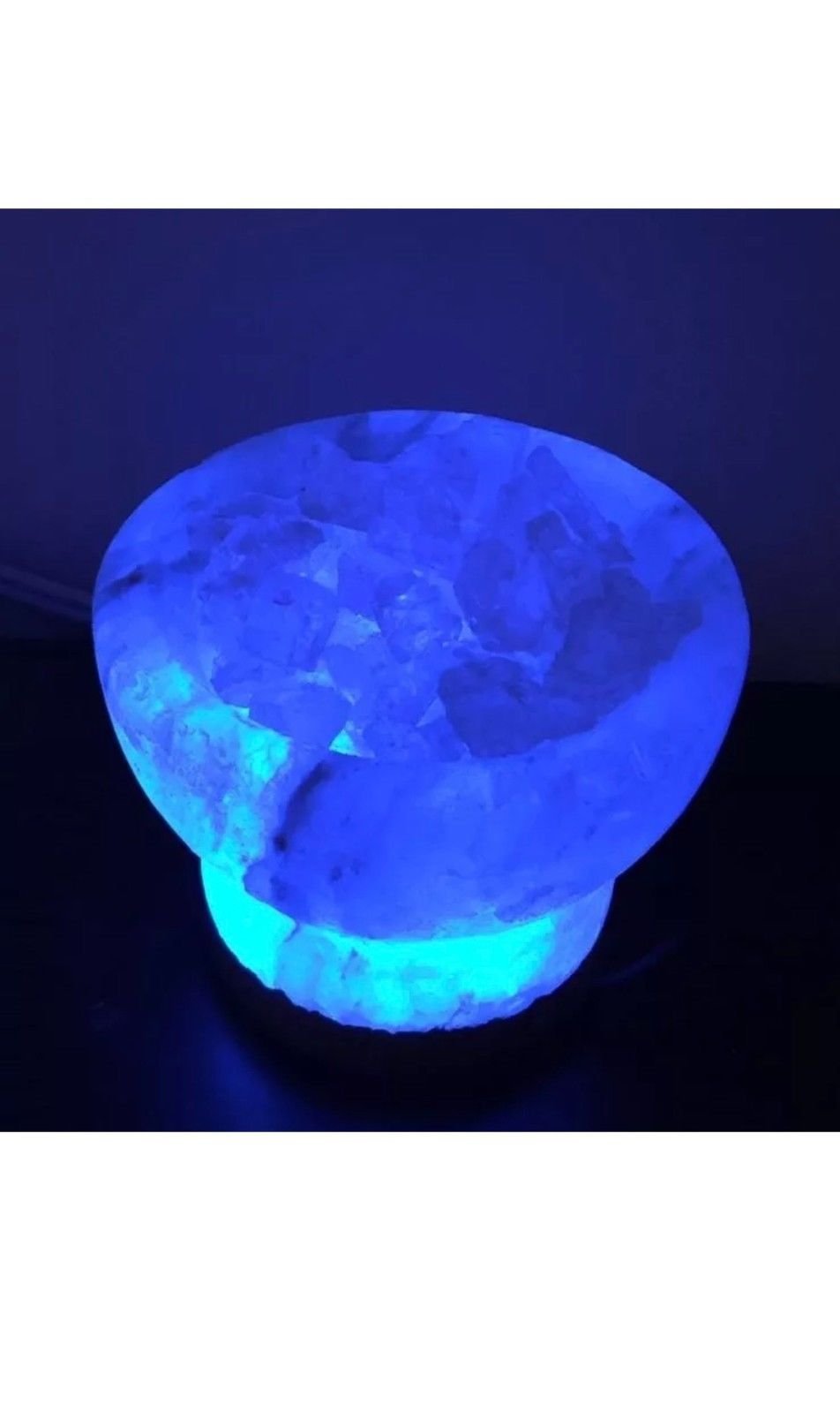 Himalayan Natural Salt USB Lamp - Fire Pit Shape with Pink Rock Salt Healing Crystals | Certified Safe Electric Parts | Bedside Night Light & Home Decor for Relaxation, Meditation, and Stress Relief