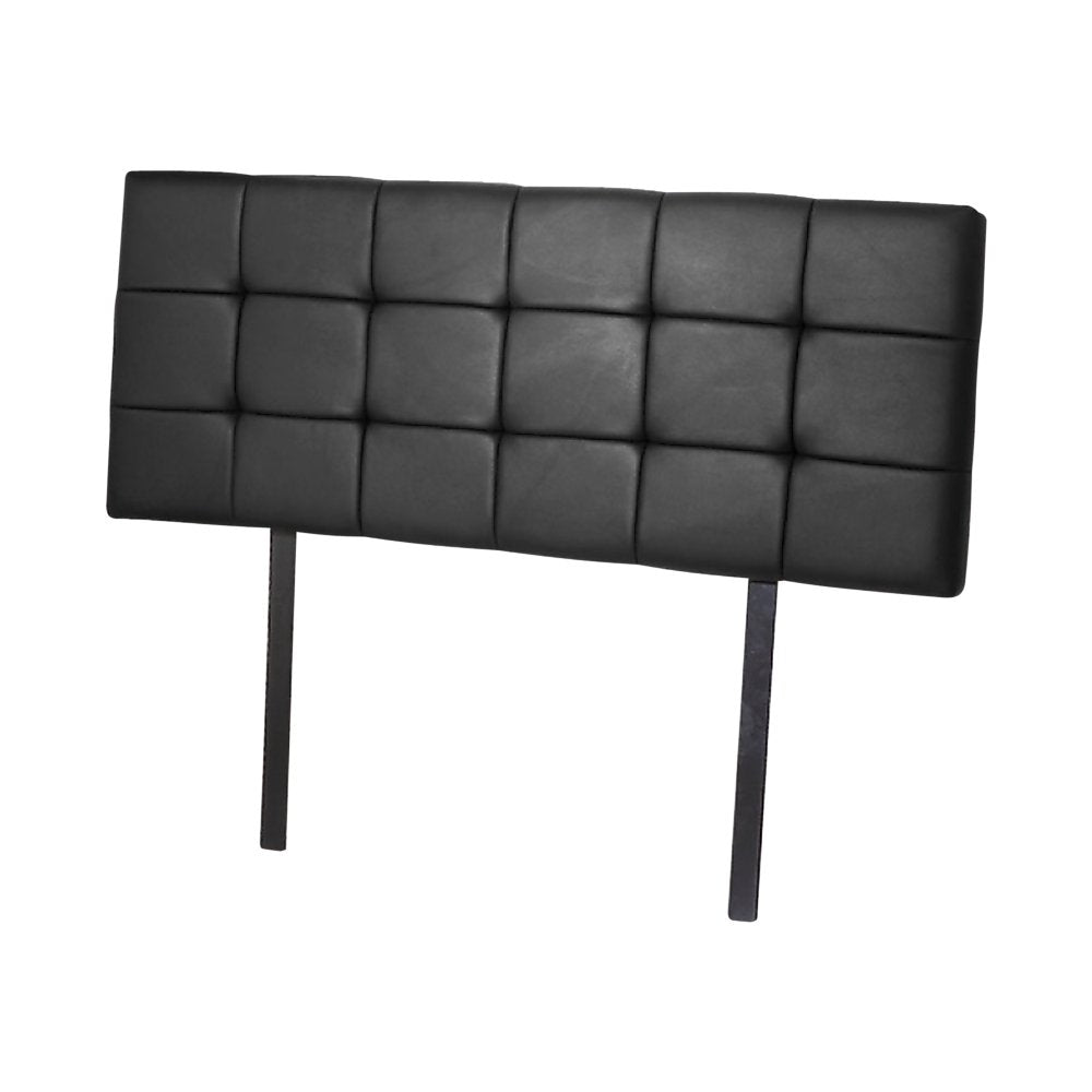 Double Size Deluxe Headboard Bedhead in Black - Elegant Bedroom Upgrade for Modern Homes & Guest Rooms