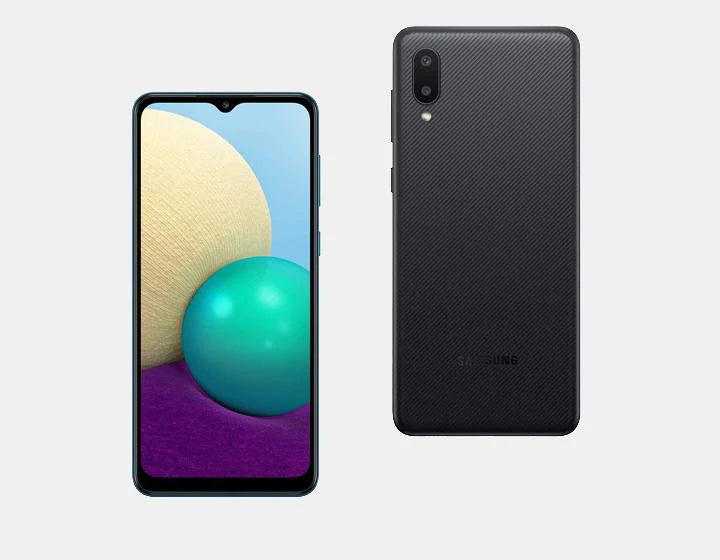 Samsung Galaxy A02 A022F/DS 32GB 3GB RAM Dual SIM LTE GSM Unlocked Smartphone - Black | Perfect for Travel, Work & Everyday Use