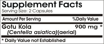 Pure Gotu Kola 900mg - 100 Capsules | Natural Herbal Supplement for Memory & Circulation | PureControl Supplements | Perfect for Stress Relief & Skin Health