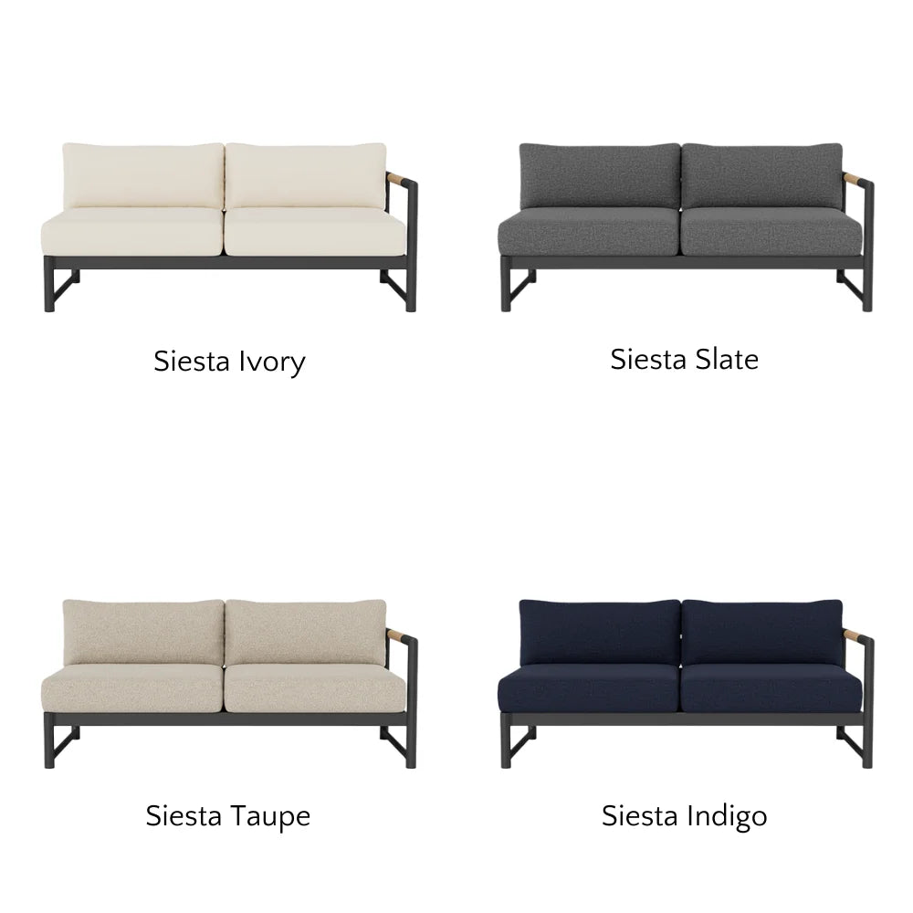 Breeze XL Outdoor Patio Loveseat with Right Arm - Perfect for Gardens, Decks, and Poolside Relaxation