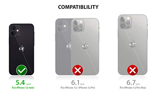 ZUSLAB Liquid Silicone Case for iPhone 12 Mini (2020) - Shockproof Soft Full Protection Cover, Ultra Thin Nano Design - Black | Perfect for Everyday Use, Travel & Outdoor Activities
