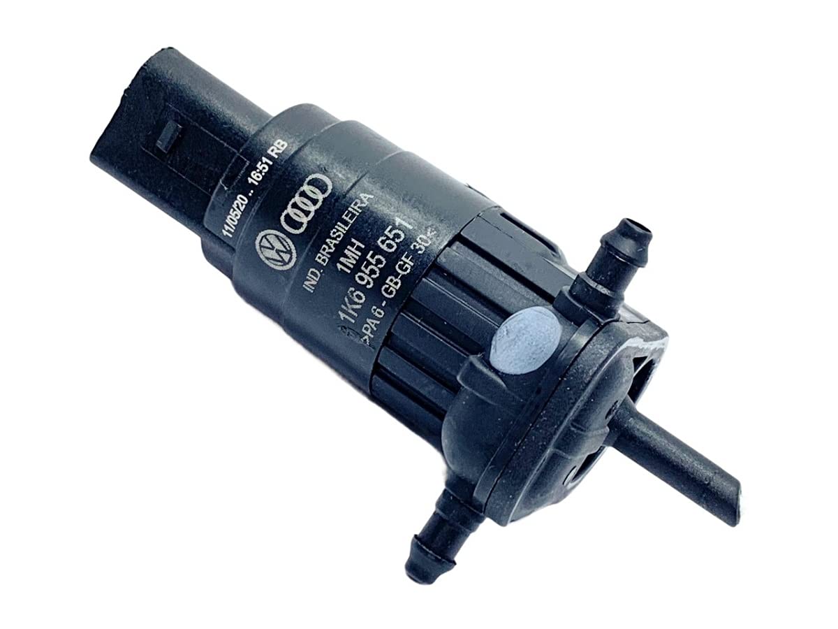 Volkswagen Windshield Washer Pump Replacement - OEM 1K6-955-651 - Compatible with VW Jetta, Golf, Passat - Perfect for Car Maintenance & Windshield Cleaning