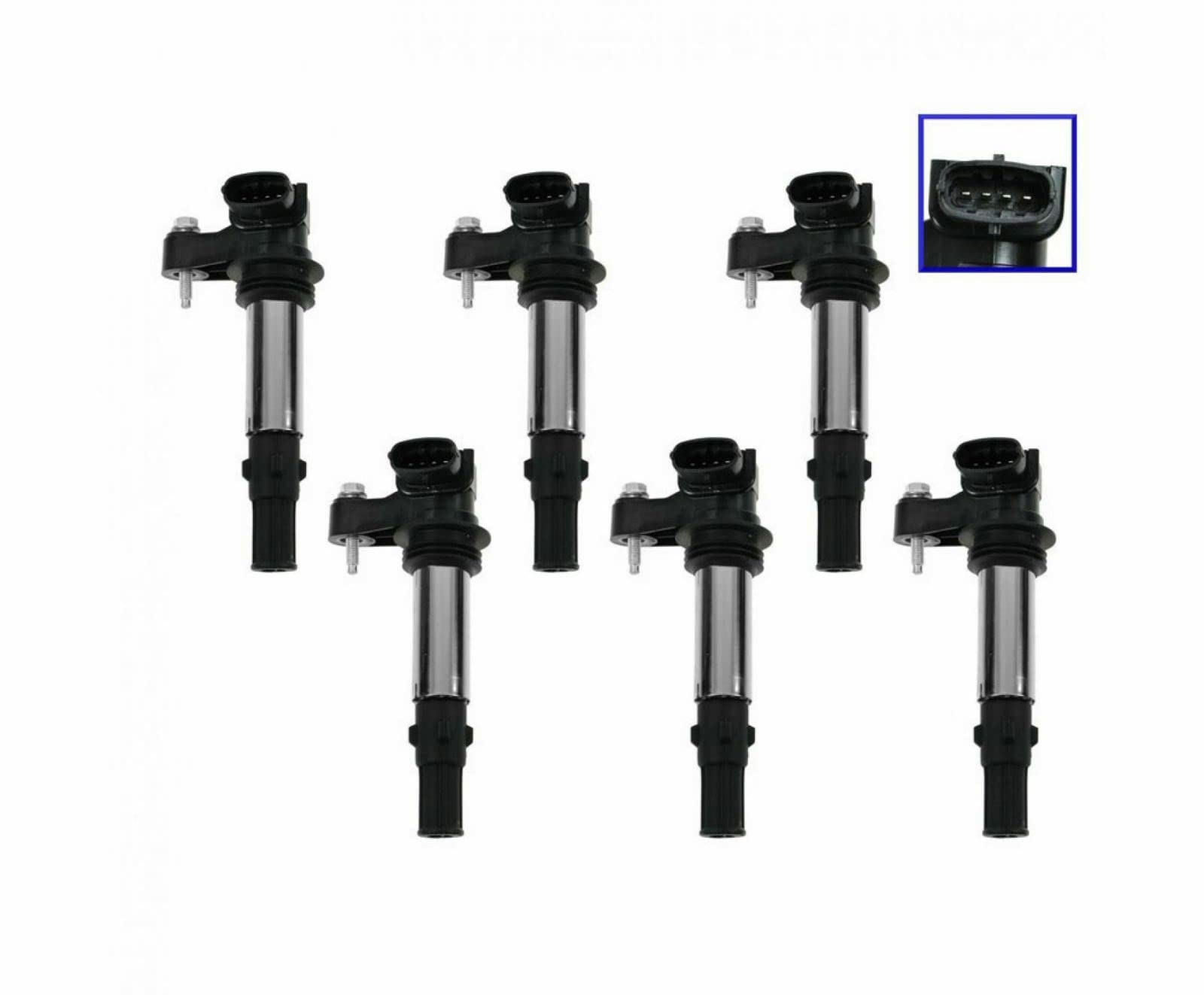 6-Piece Ignition Coil Pack Kit - Compatible with Chevy Traverse, Buick Allure/Enclave, GMC Acadia, Cadillac CTS/STS 3.6L V6 - High Performance Replacement for Smooth Engine Start & Acceleration - Perfect for DIY Auto Repair & Maintenance