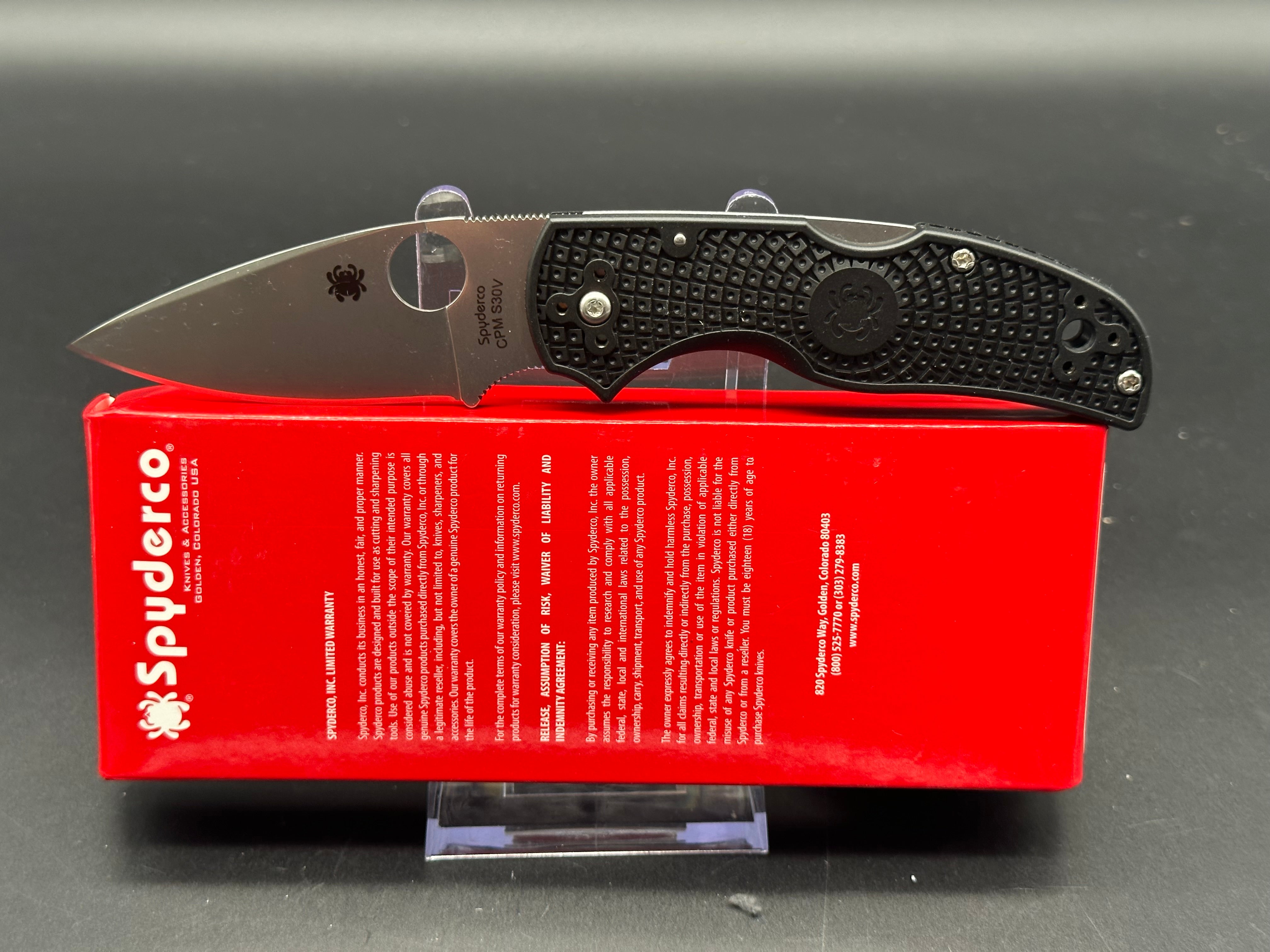 Spyderco C41PBK5 Native 5 Lightweight Folding Knife - EDC Pocket Knife for Camping, Hiking & Outdoor Adventures