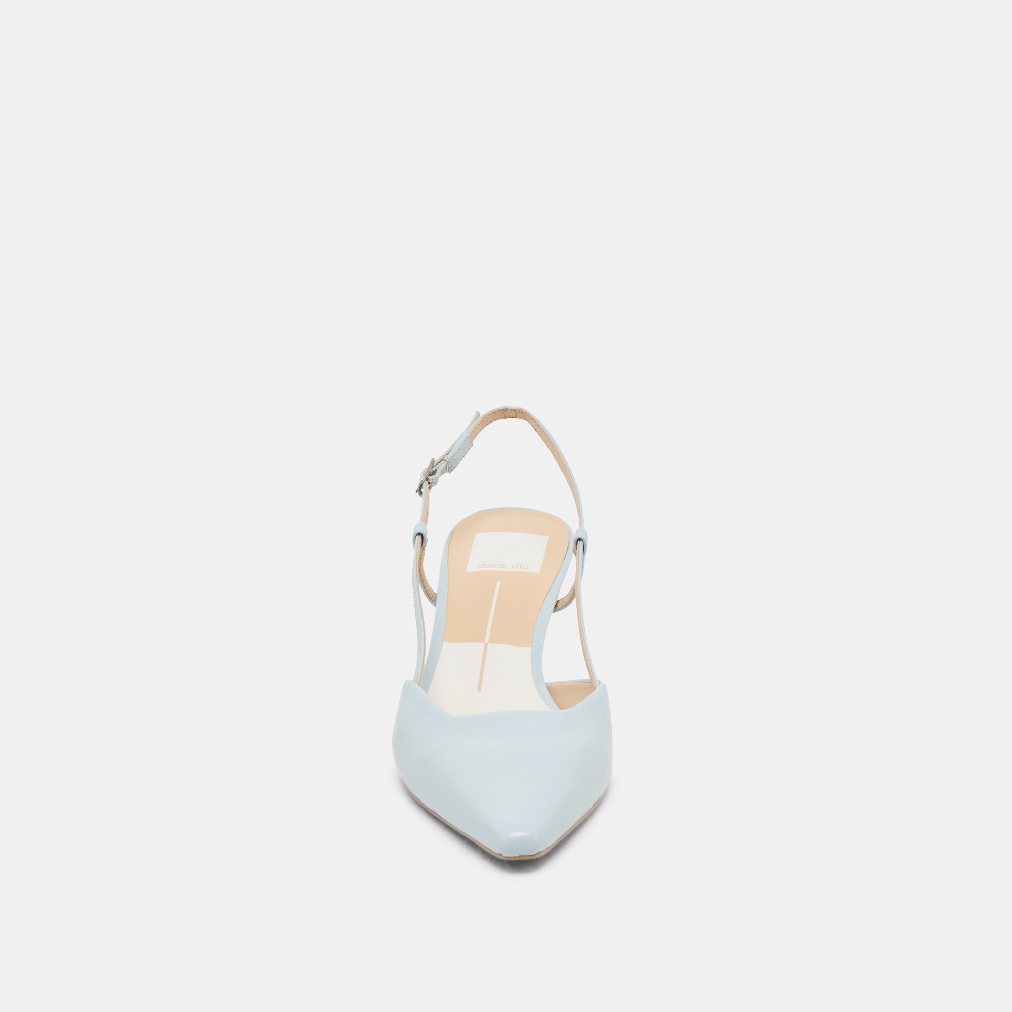 ODELA Women's Ice Blue Leather High Heels - Elegant Pointed Toe Pumps for Party, Wedding & Evening Wear