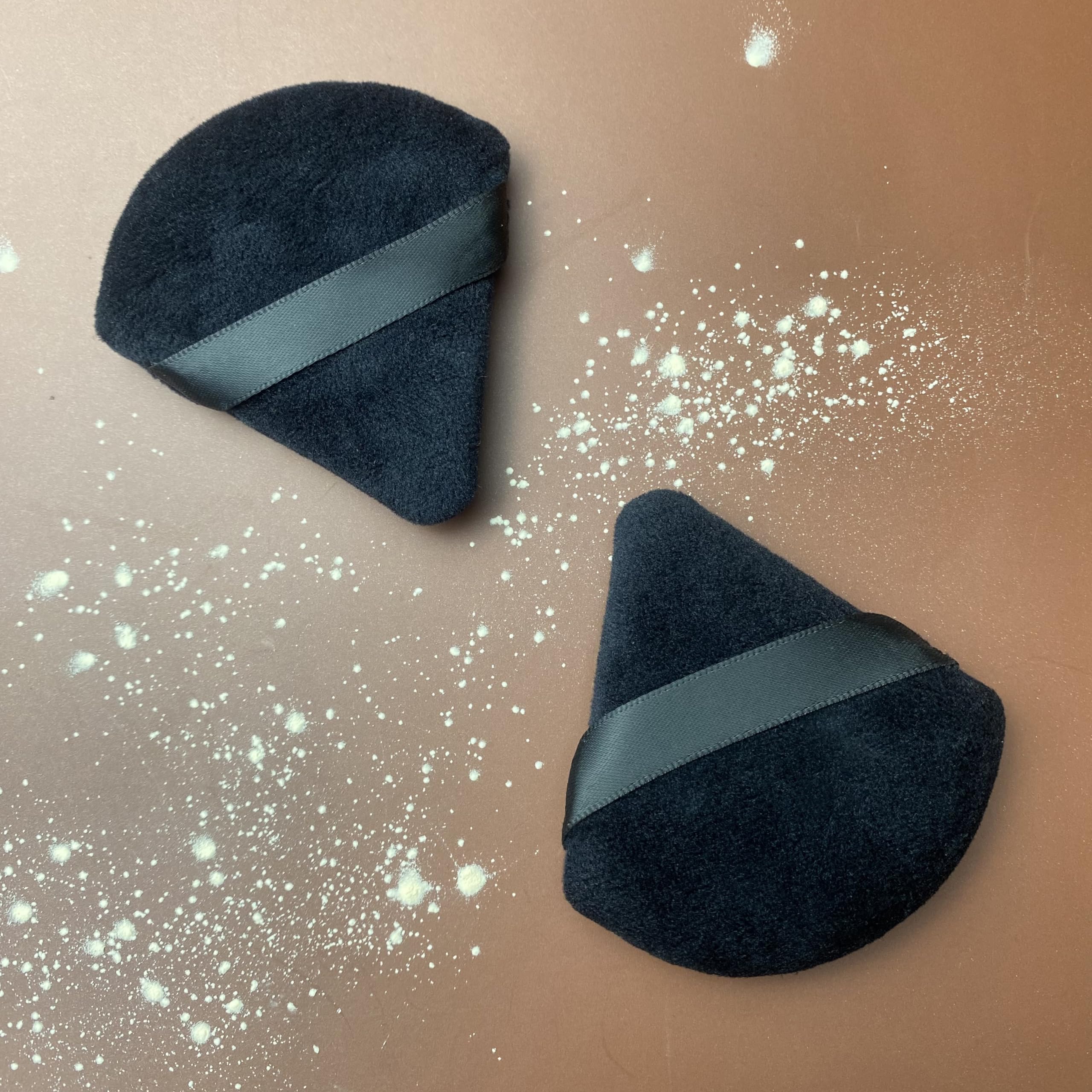 9-Piece Powder Puff Set - Triangle Makeup Sponges for Loose Powder & Foundation - Soft Beauty Blender for Flawless Face Makeup - Perfect for Daily Use, Travel & Professional Makeup Artists