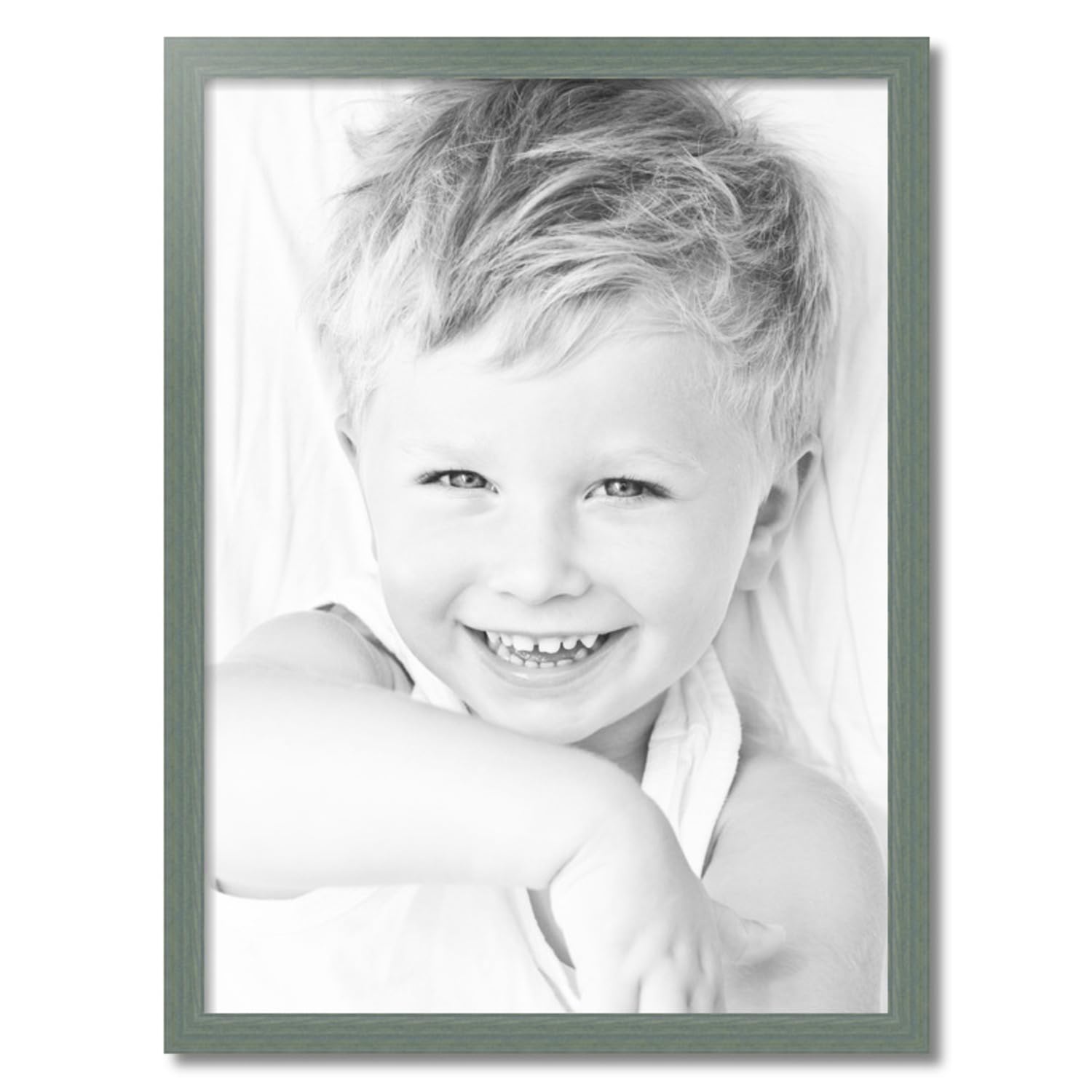 ArtToFrames 25x34 Inch Green Wood Picture Frame - 1.5 Inch Custom Poster Frame for Art & Photos with Economy Acrylic - Perfect for Home Decor, Office Display & Gift Giving