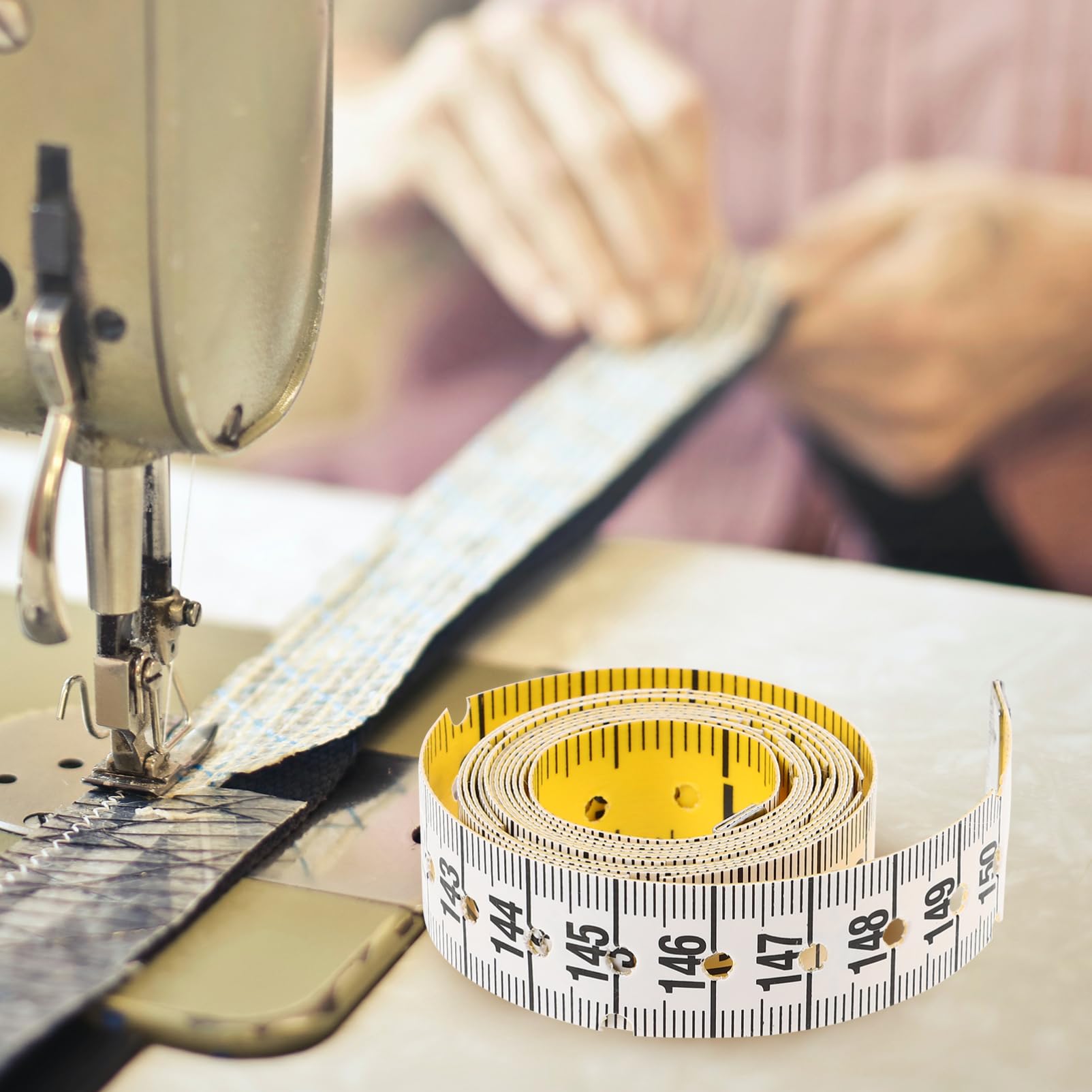 Braille Measuring Tape - Soft Tactile Ruler for Blind & Visually Impaired - Braille Learning Tool & Educational Resource for Students - Perfect for Classroom, Home & Daily Measuring Tasks