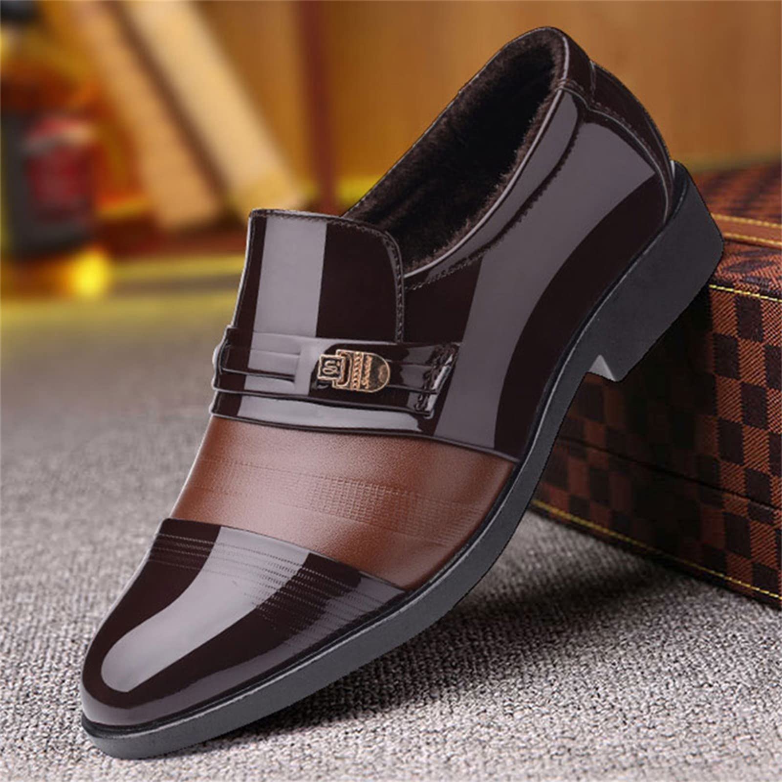 Elegant Men's Leather Boat Shoes - Classic Suit Shoes & Deck Slippers for Summer | Comfortable Low Shoes for Formal Wear & Casual Outings