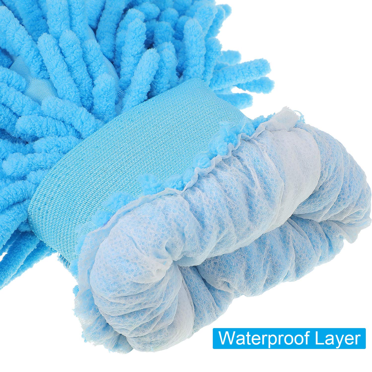 BBTO 5-Pack Premium Chenille Microfiber Car Wash Mitts - Double Sided Scratch-Free Cleaning Gloves for Cars, Trucks & SUVs - Gentle Hand Wash & Wax Application