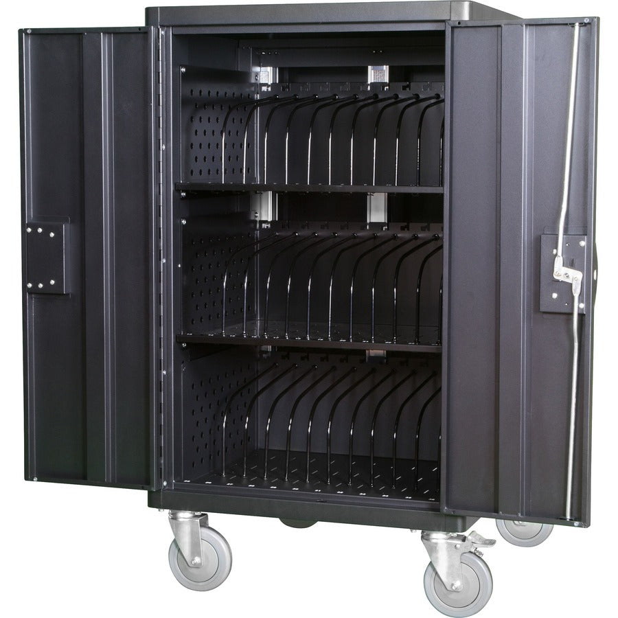 AVer AVerCharge E36c+ 36 Device Mobile Charging Cart for Schools & Offices - Secure Charging Station for Tablets, Laptops & Chromebooks
