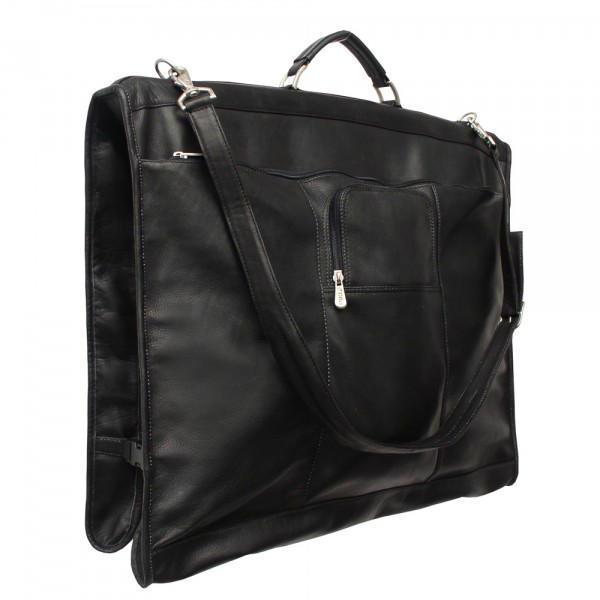 Premium Piel Leather Elite Garment Bag for Travel & Business - Durable Carry-On Luggage for Suits, Dresses & Formal Wear