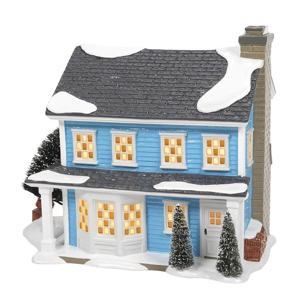 Department 56 Snow Village National Lampoon's Christmas Vacation The Chester House Lit Building - 7.64 Inch Multicolor Collectible Christmas Village House - Perfect for Holiday Decor, Gift Giving & Christmas Display