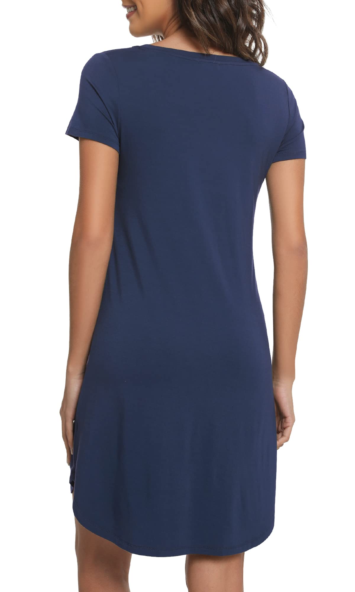 Soft Viscose Bamboo Nightgowns for Women - Comfortable Plus Size Sleep Shirts & Pajamas (S-4X) - Perfect for Relaxing at Home, Lounging & Summer Nights