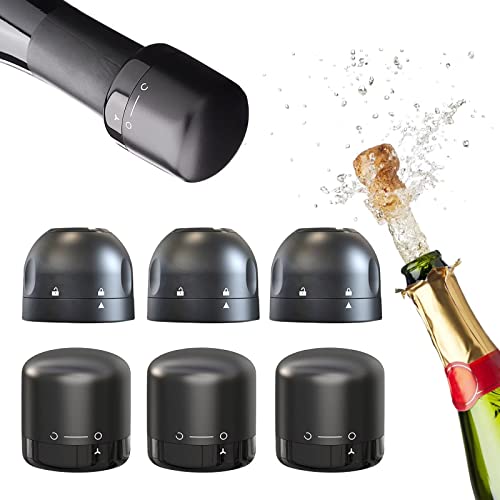 3Pack Wine Stopper & 3Pack Champagne Stopper