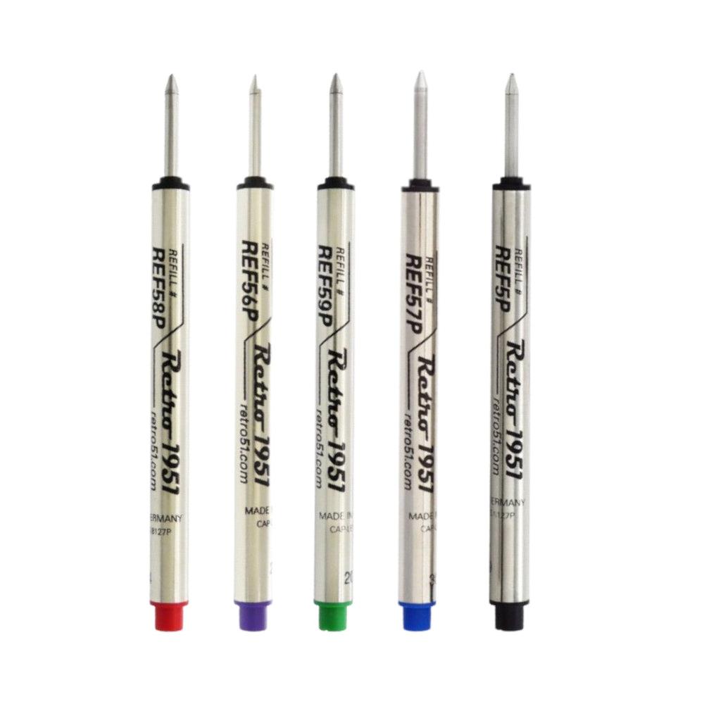 Retro 51 Tornado Capless Rollerball Pen Ink Refills - 3 Pack for Smooth Writing - Perfect for Office, Journaling & Gift Giving