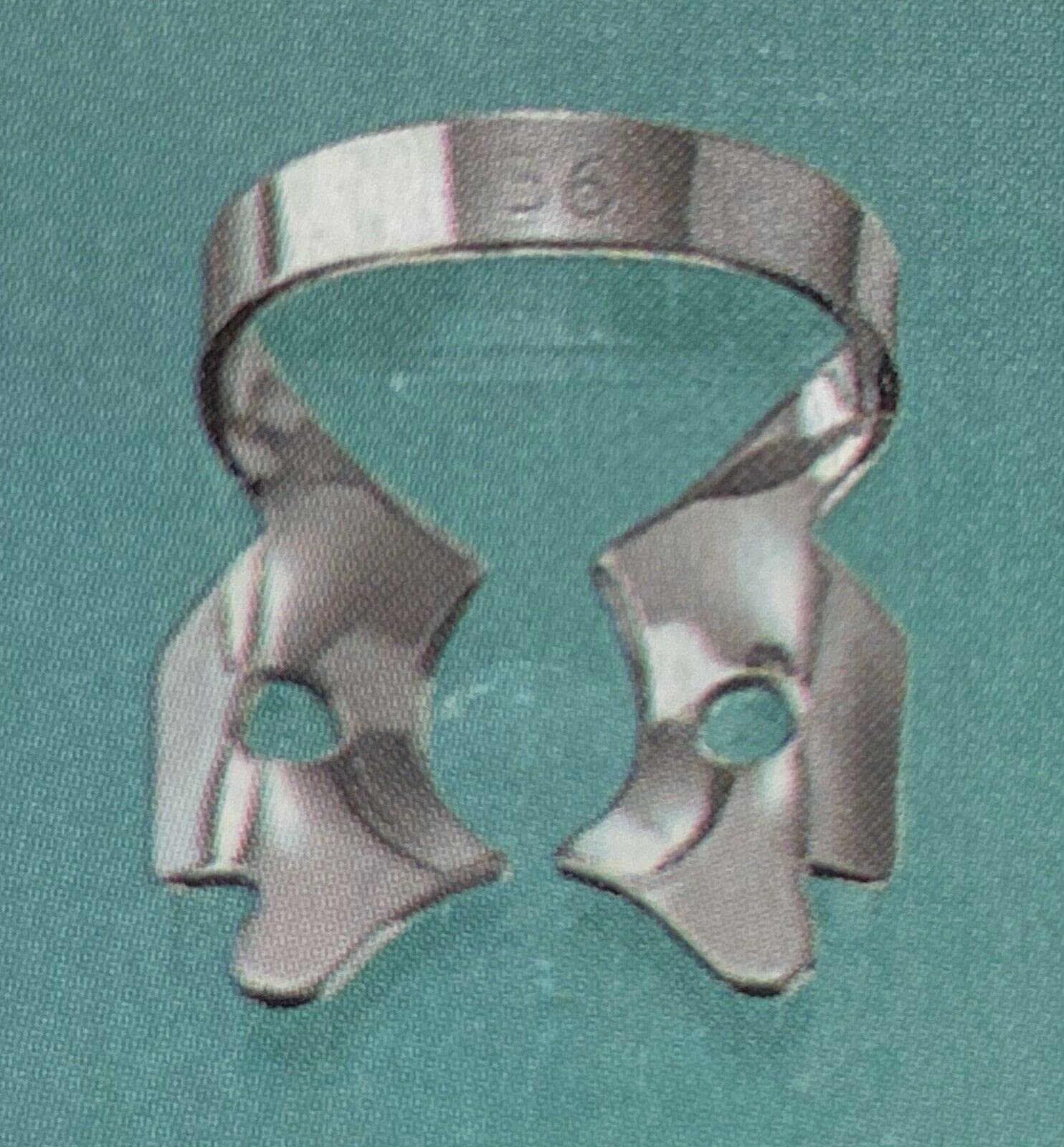6pcs Endodontic Rubber Dam Clamps for Molars - Dental Instruments Set (#W8A) - Perfect for Root Canal Treatments & Dental Procedures