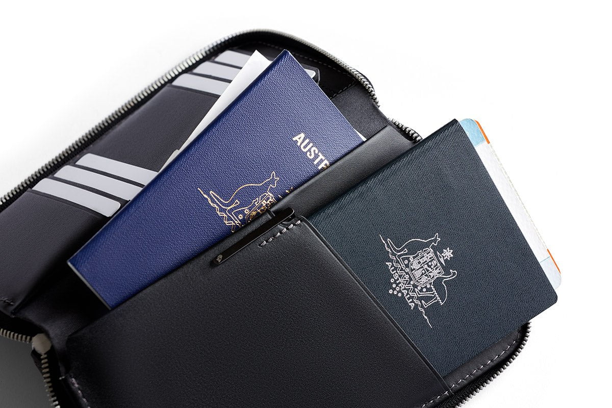 Bellroy Travel Folio Second Edition - Premium Leather Passport Holder & Travel Wallet for Men & Women - Perfect for Airports, Business Trips & International Travel