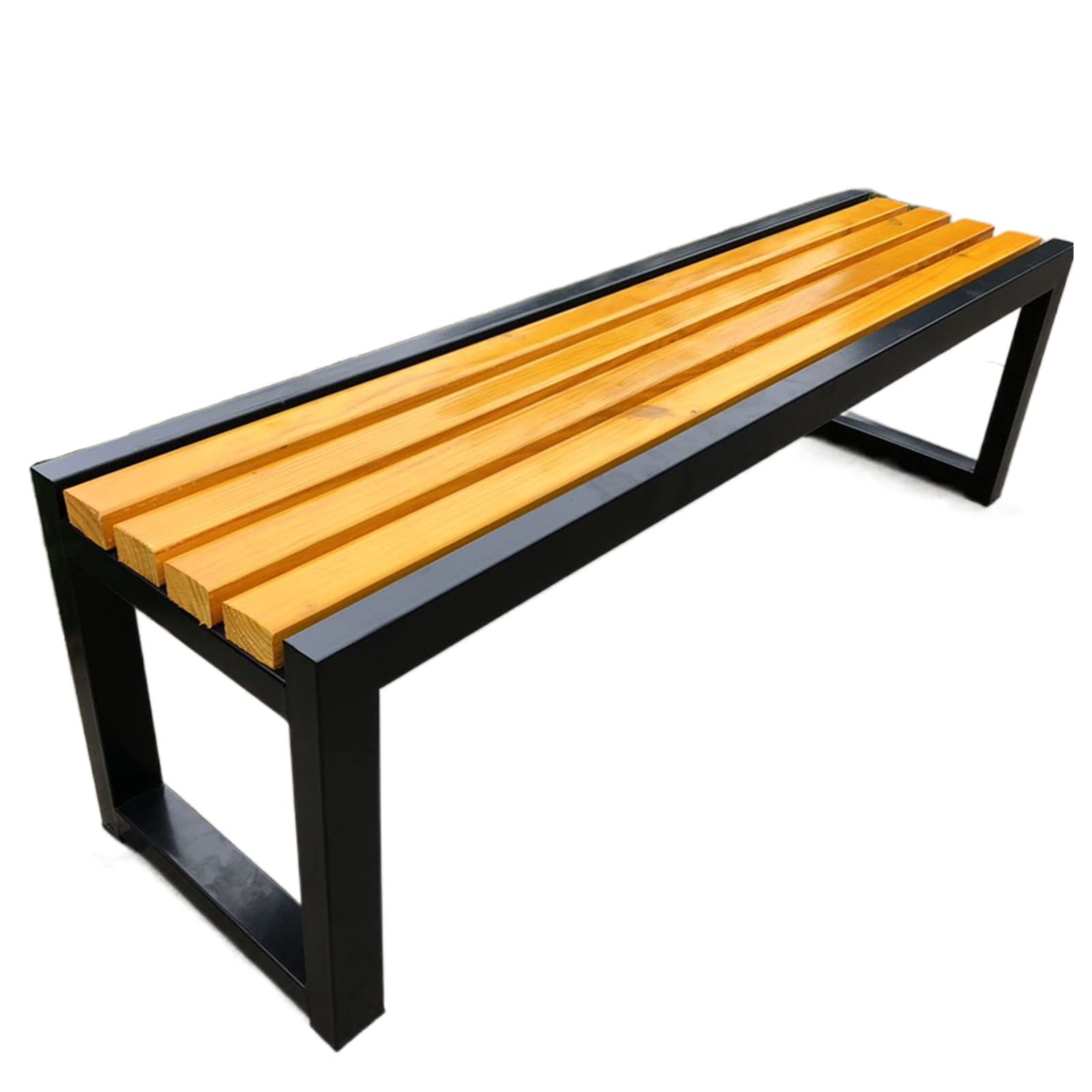 Weatherproof Outdoor Garden Bench - Durable Steel & Wood/Plastic Structure Patio Furniture for Backyard, Deck, Lawn & Poolside - 150 x 40 x 45 Inches (Color C) - Perfect for Relaxing, Entertaining & Enhancing Outdoor Spaces